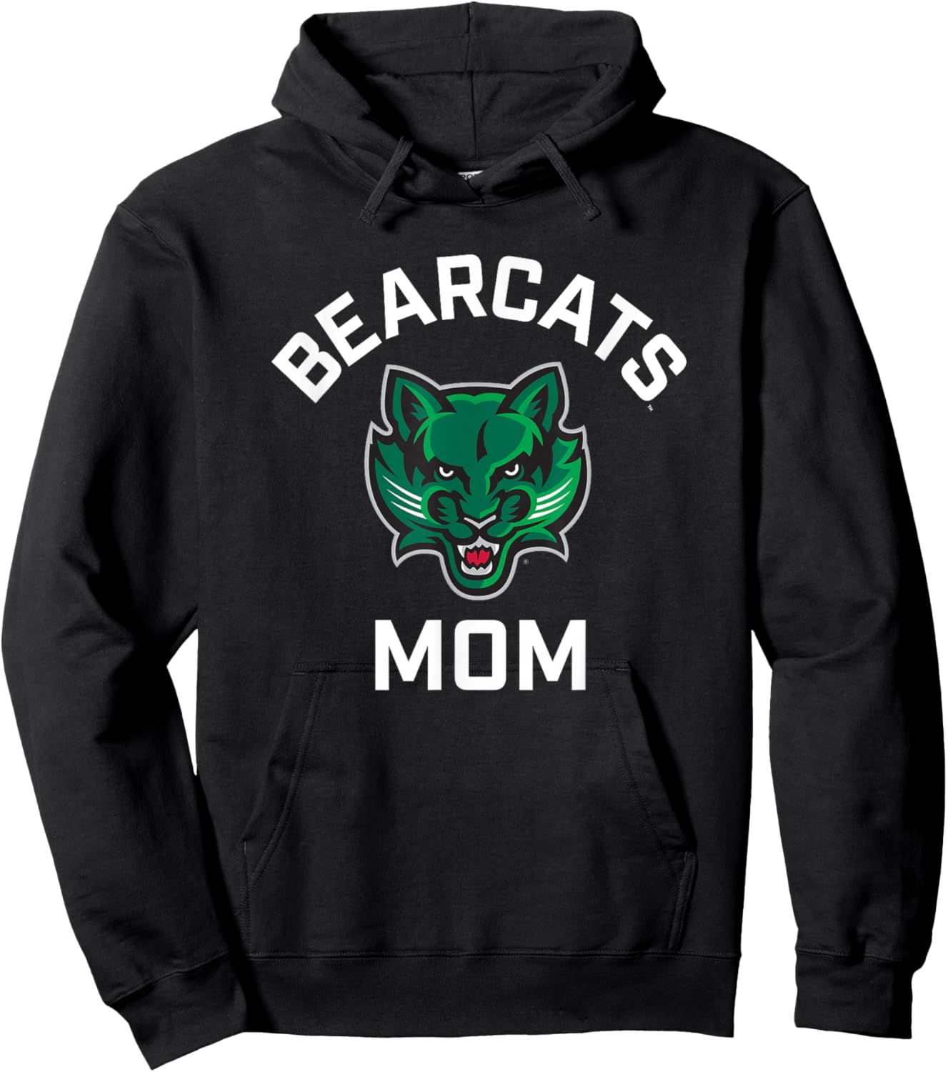Binghamton University Bearcats Arched Mom Hoodie - Hoodie | Black