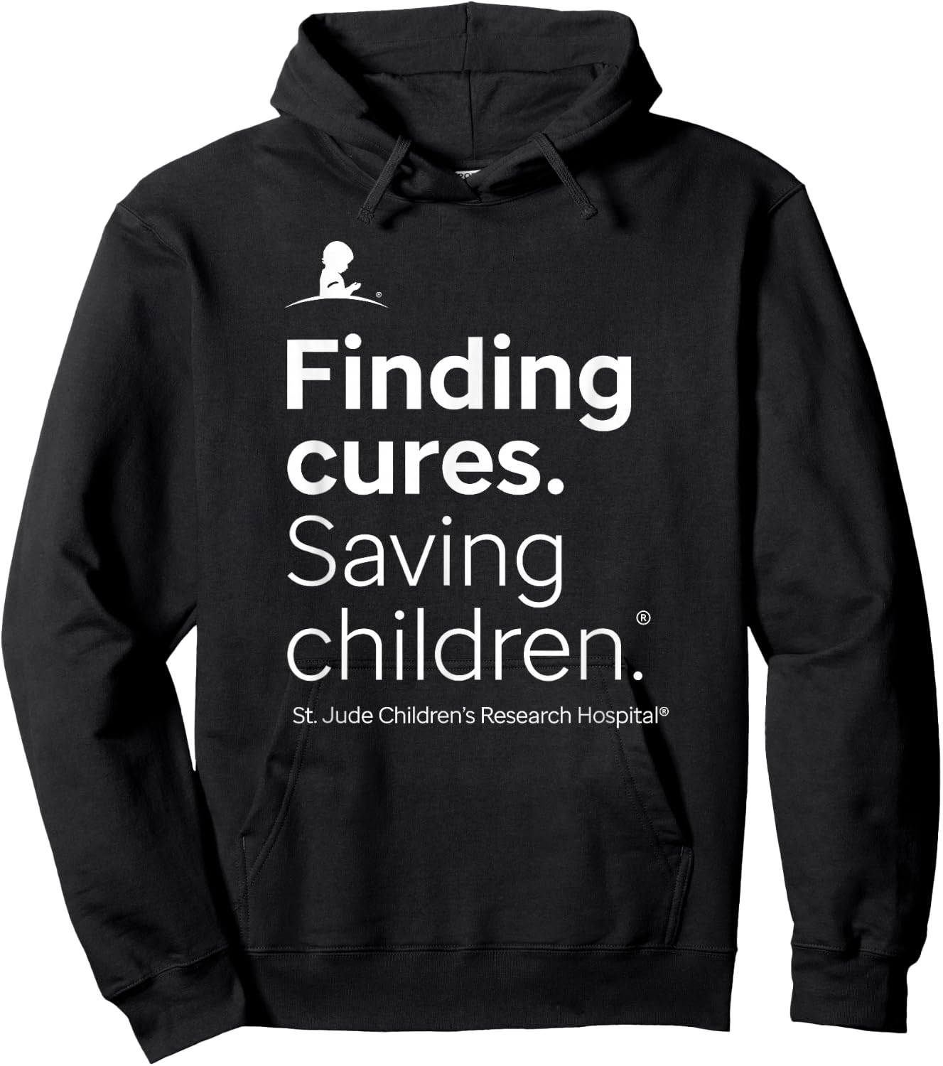 St. Jude Finding Cures. Saving Children. Red Hoodie - Hoodie | Black