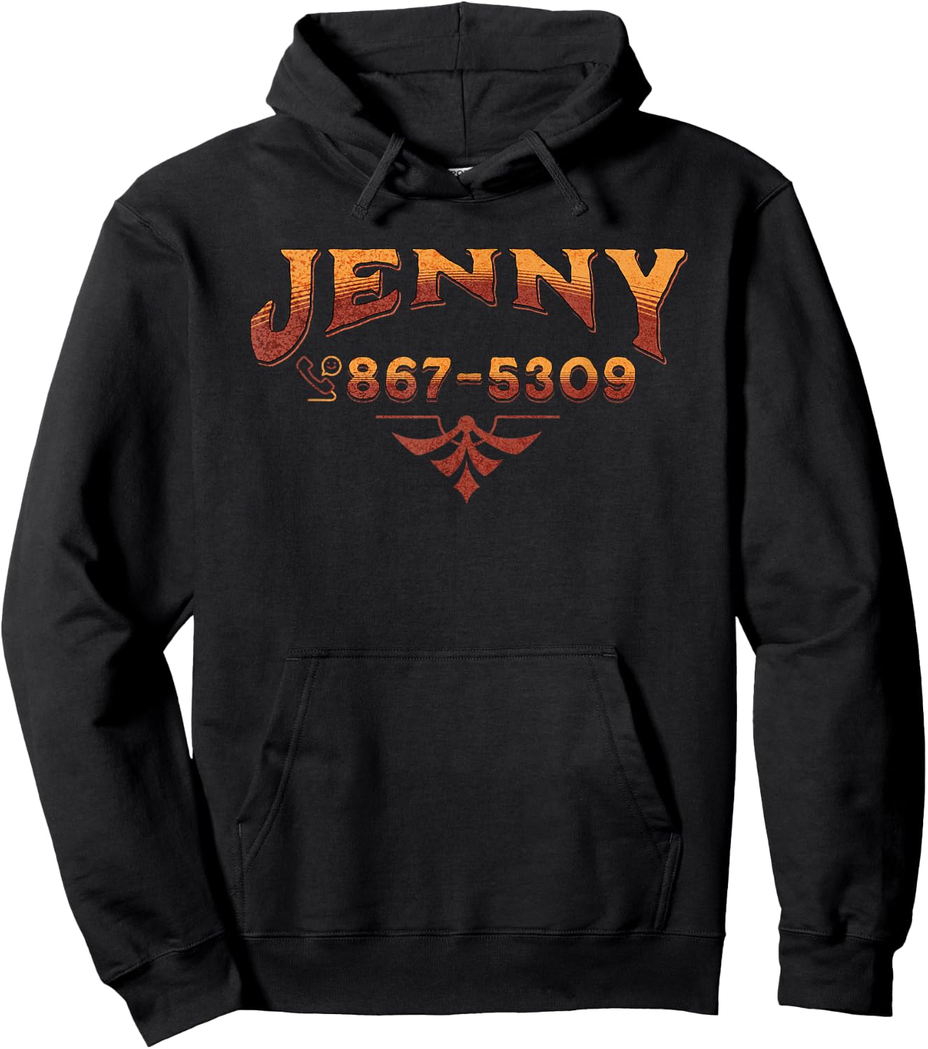 Jenny Phone Number 867-5309 Funny Rock Music Gifts Hoodie - Hoodie | Black