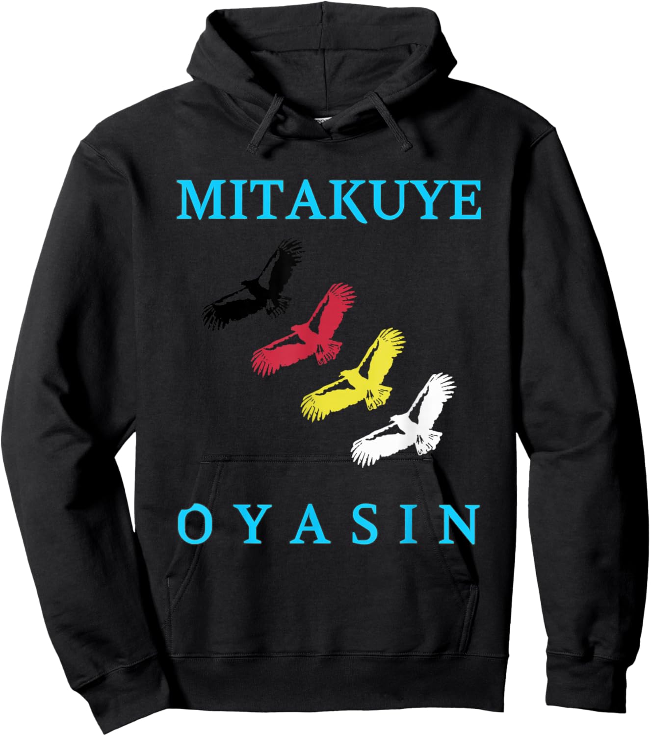 Mitakuye Oyasin Indian Culture - Oglala Lakota Sioux Chief Hoodie - Hoodie | Black
