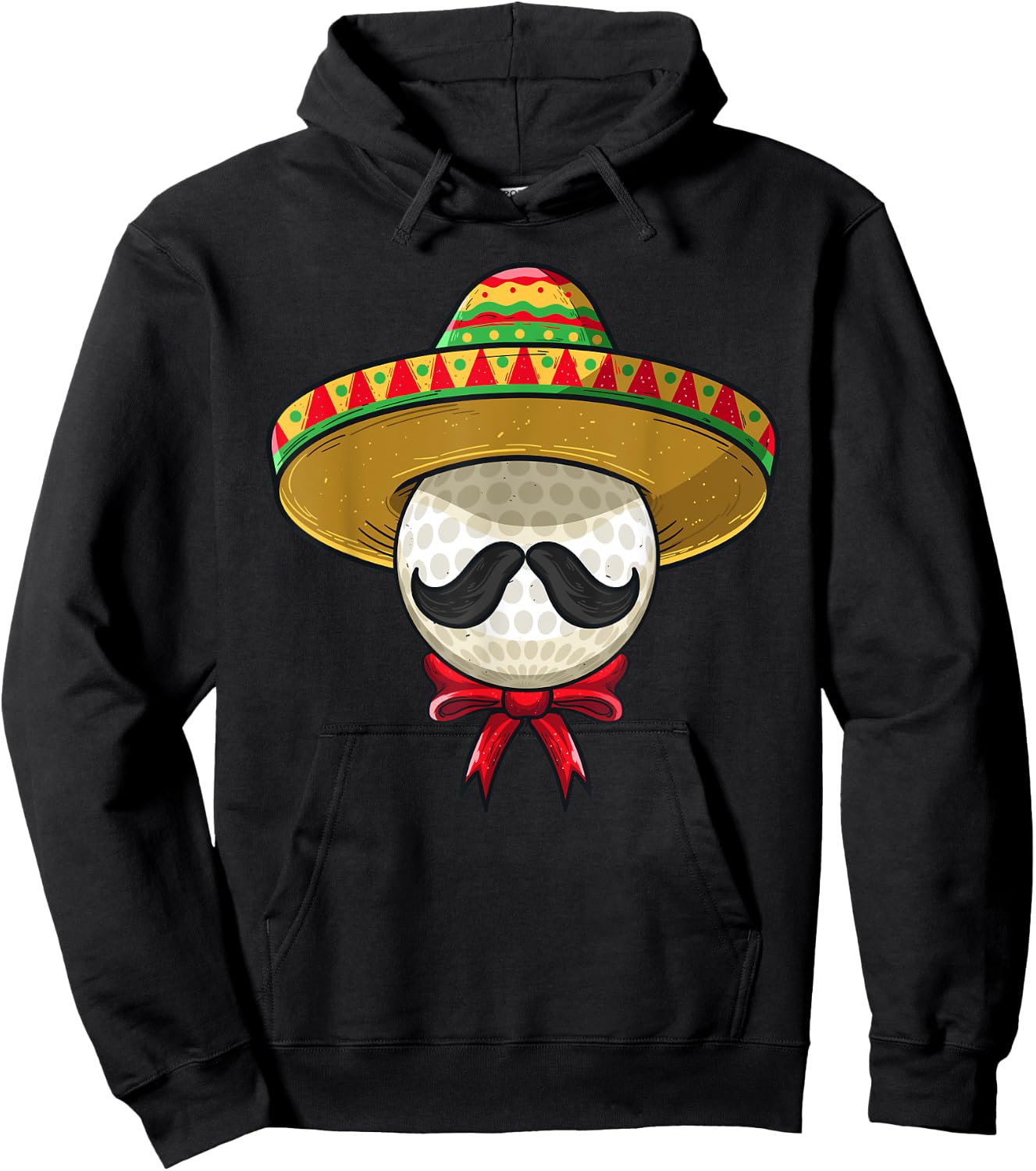 Cinco De Mayo | Golf Mexican Sombrero Hoodie - Hoodie | Black