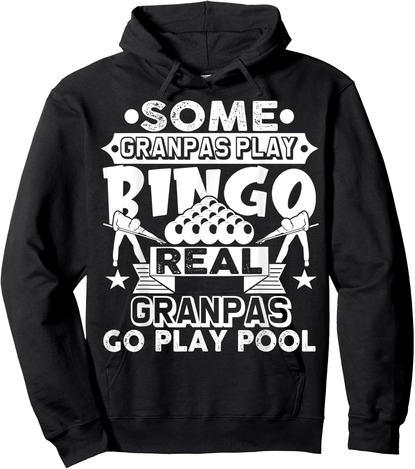 Grandpa Billiards Shirt Grandpa Billiards Gift Pool Player Hoodie - Hoodie | Black