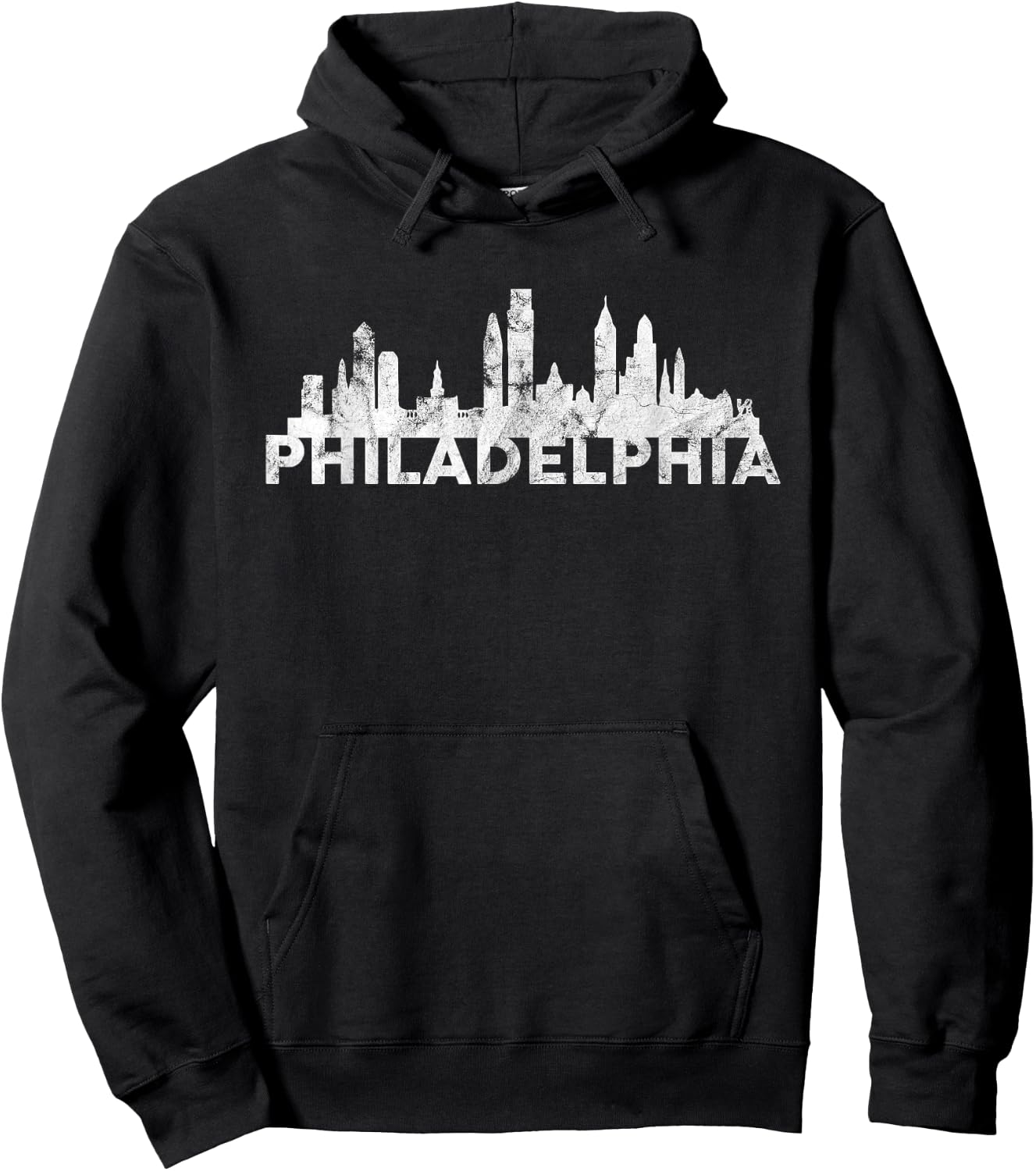 Love Philadelphia Skyline Downtown Cityscape Philly Souvenir Hoodie - Hoodie | Black