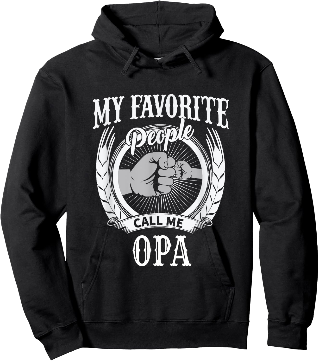 My Favorite People Call Me Opa German Grandpa Hoodie - Hoodie | Black