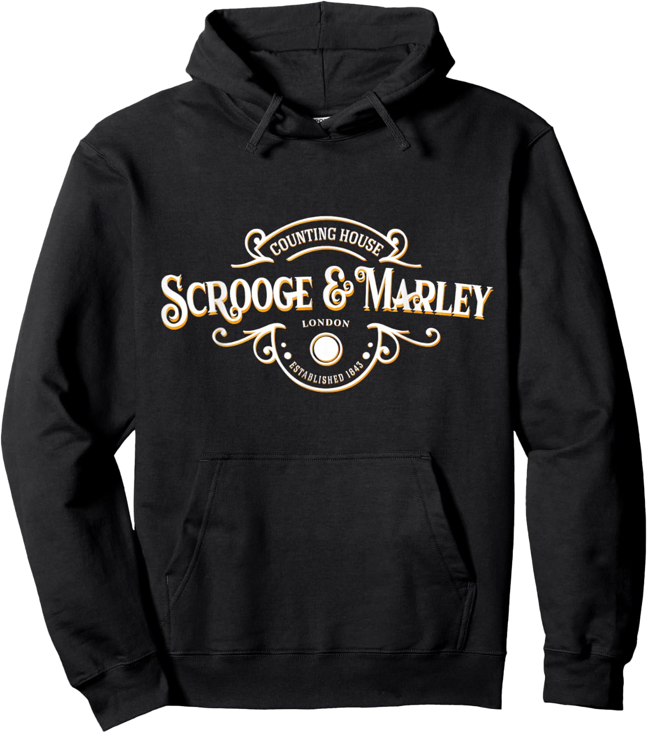Scrooge and Marley Counting House Christmas Ebenezer Scrooge Hoodie - Hoodie | Black