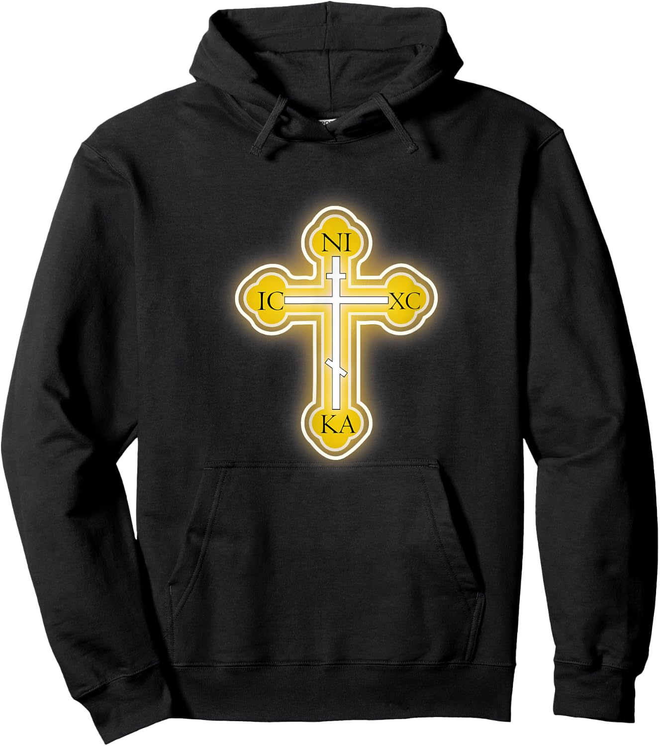 Russian Greek Christian Gift Easter Orthodox Cross Hoodie - Hoodie | Black