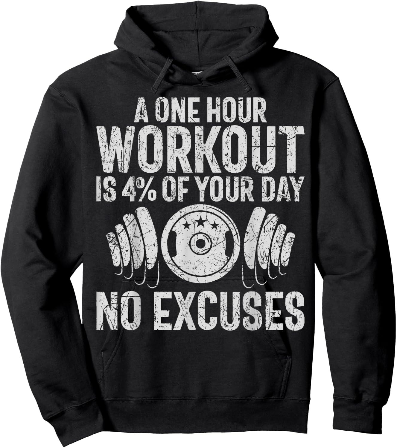 A one Hour Workout is 4% of your Day Personal Trainer Hoodie - Hoodie | Black