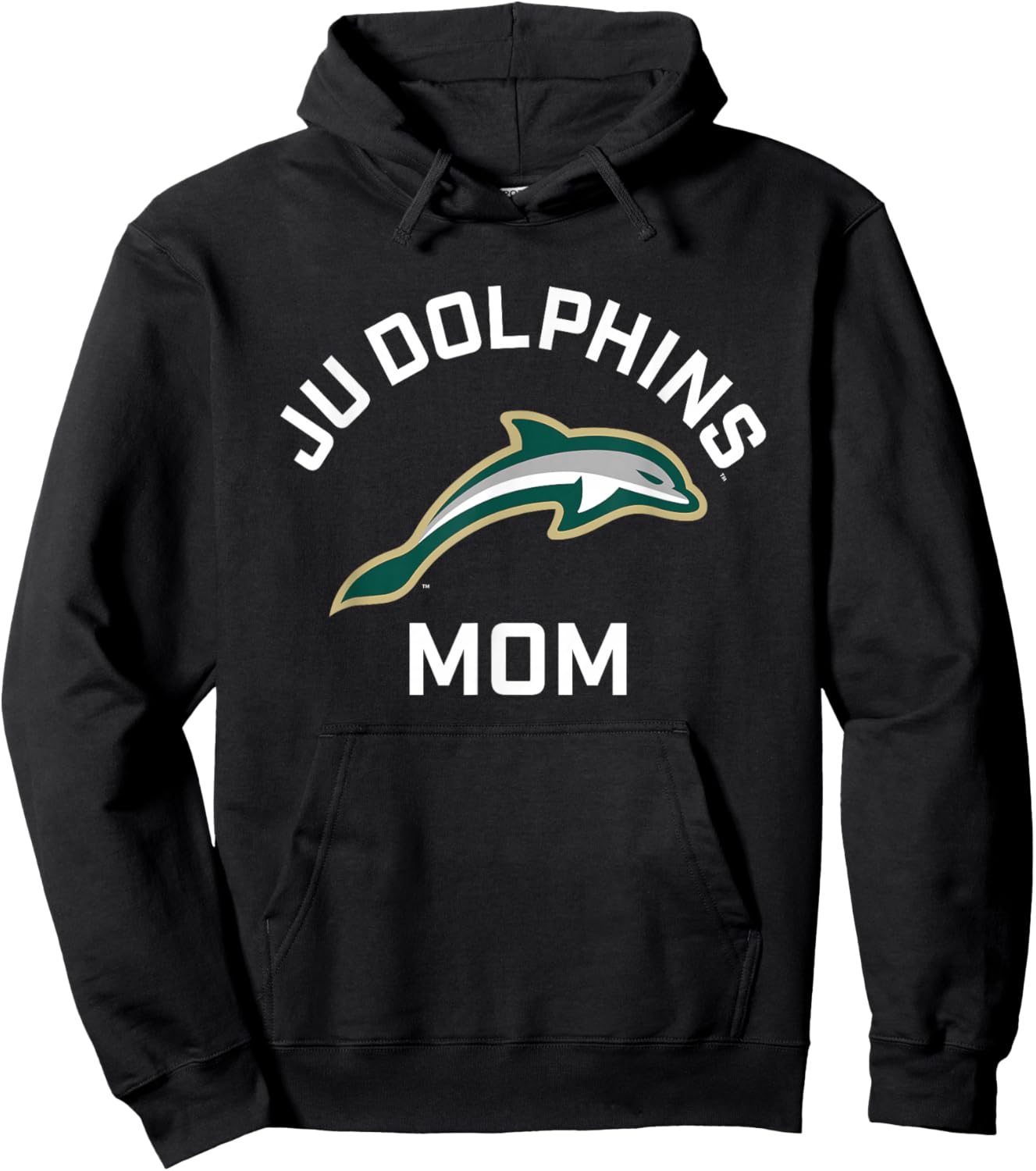 Jacksonville University Dolphins Arched Mom Hoodie - Hoodie | Black