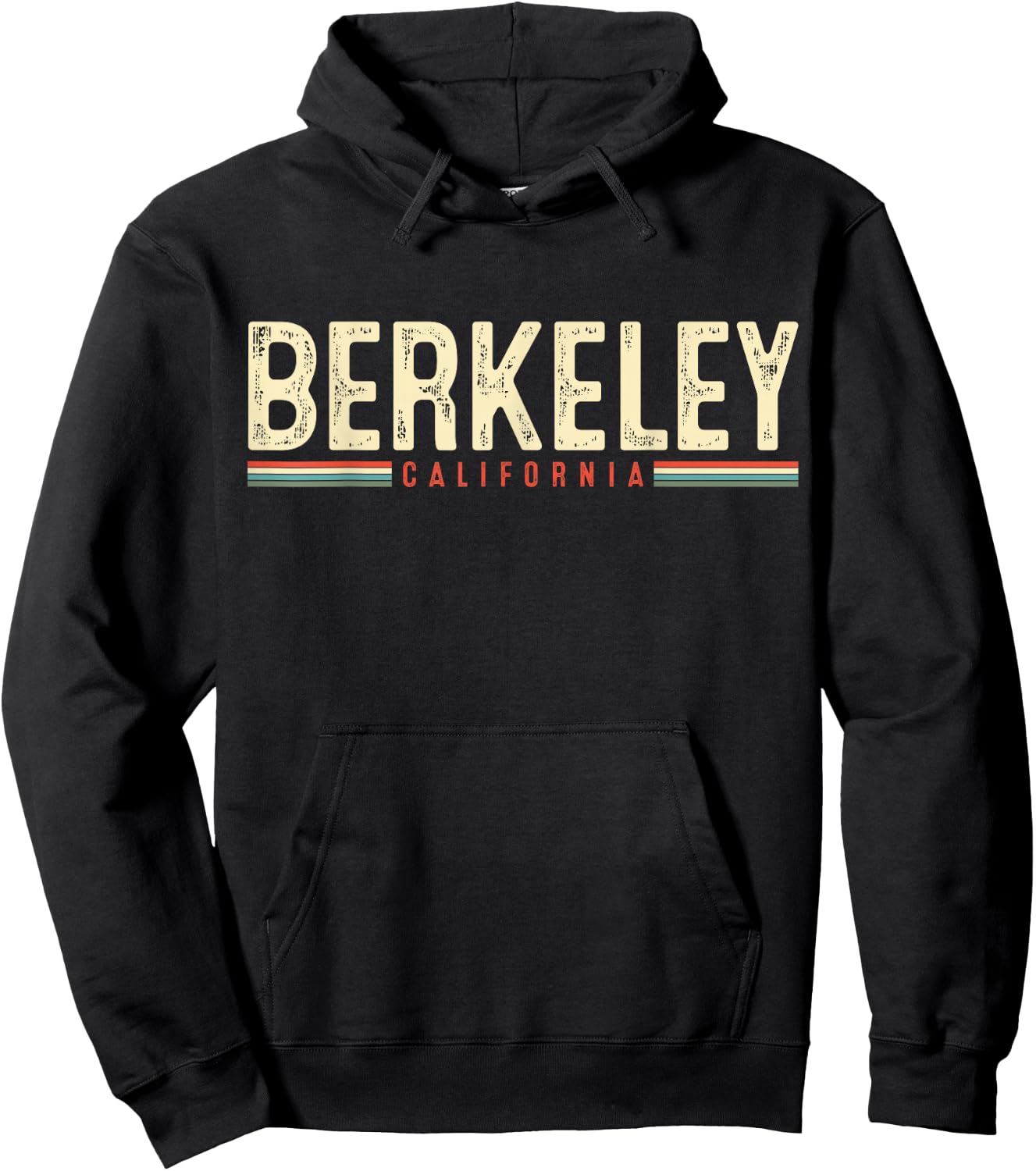 Berkeley California Retro Gift Hoodie - Hoodie | Black