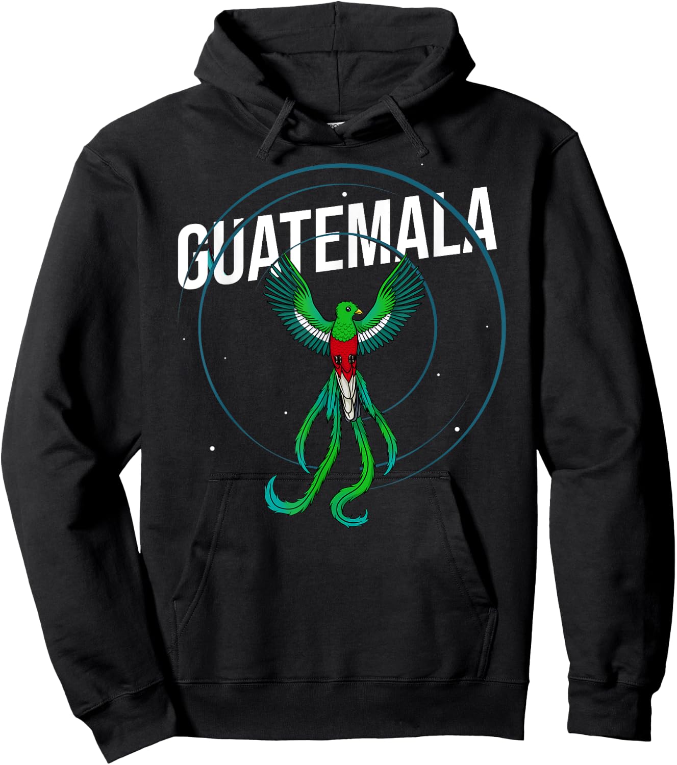 Quetzal Bird Guatemala Feathers Animal Hoodie - Hoodie | Black