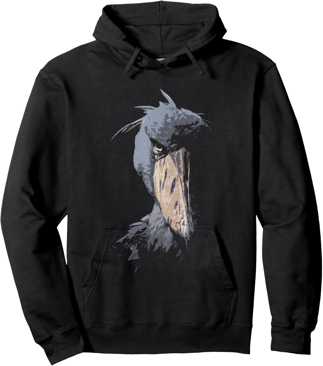 Shoebill African Bird Aztec Mayan Bird Lover Cool Distressed Hoodie - Hoodie | Black