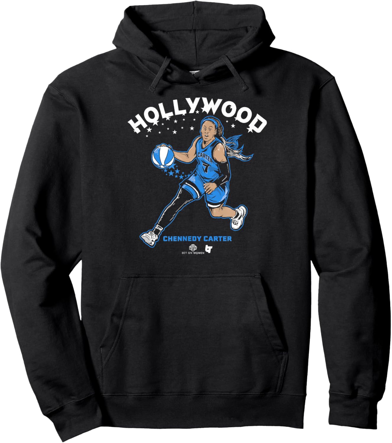 Chennedy Carter - Hollywood - Chicago Basketball Hoodie - Hoodie | Black