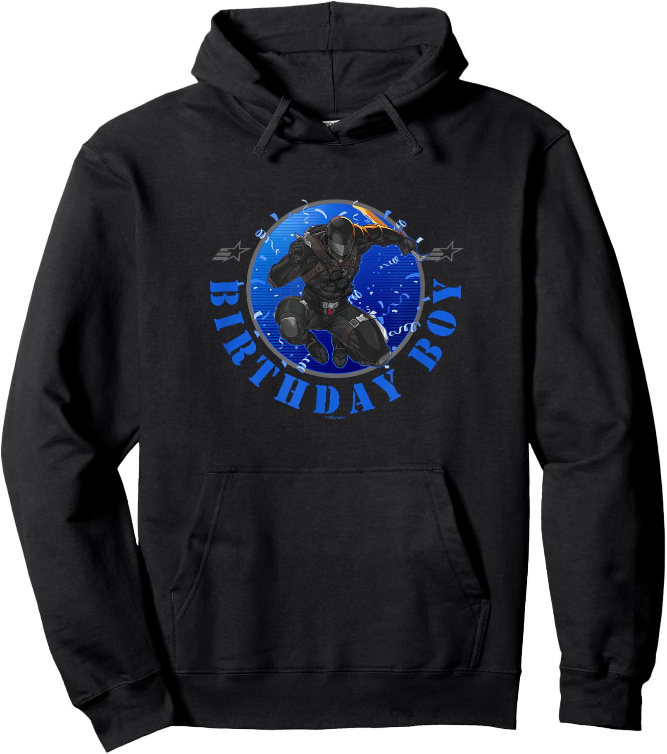 G.I. Joe Birthday Boy Snake Eyes Retro Portrait Hoodie - Hoodie | Black