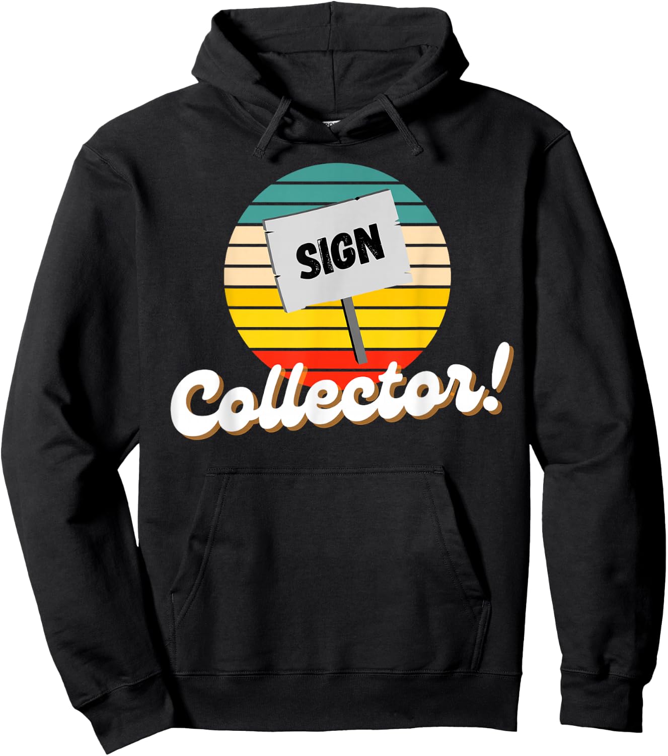 Vintage Signs & Funny Antique Sign Collector Hoodie - Hoodie | Black