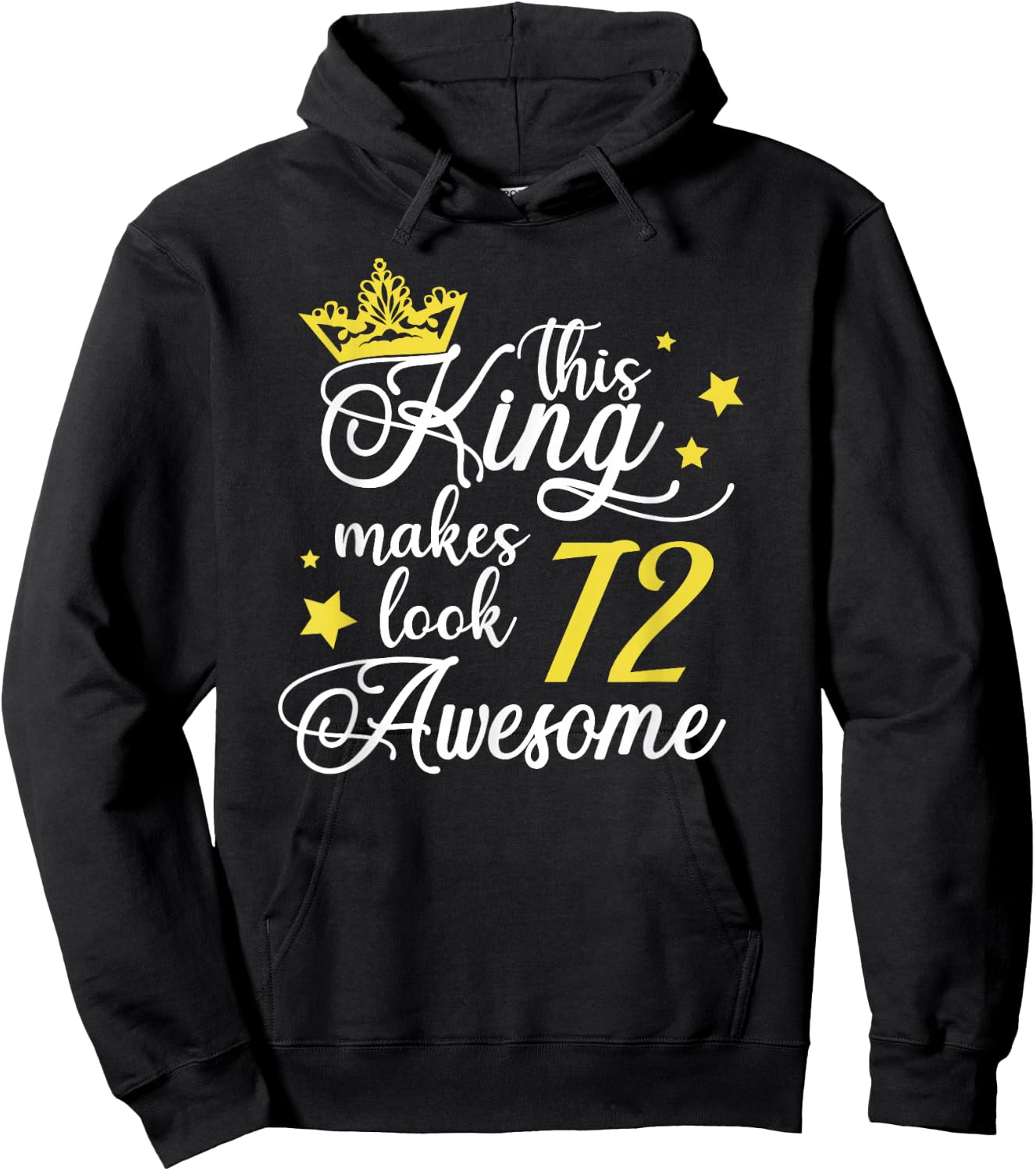 72nd Birthday Gifts 72 Birthday Party Ideas Funny Hoodie - Hoodie | Black