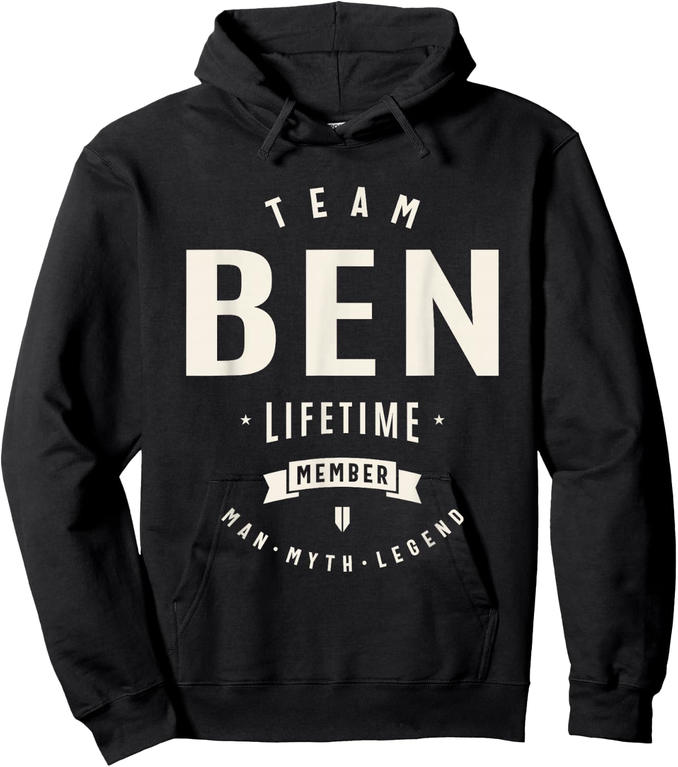 Team Ben Lifetime Member Funny Name Ben , Small Hoodie - Hoodie | Black