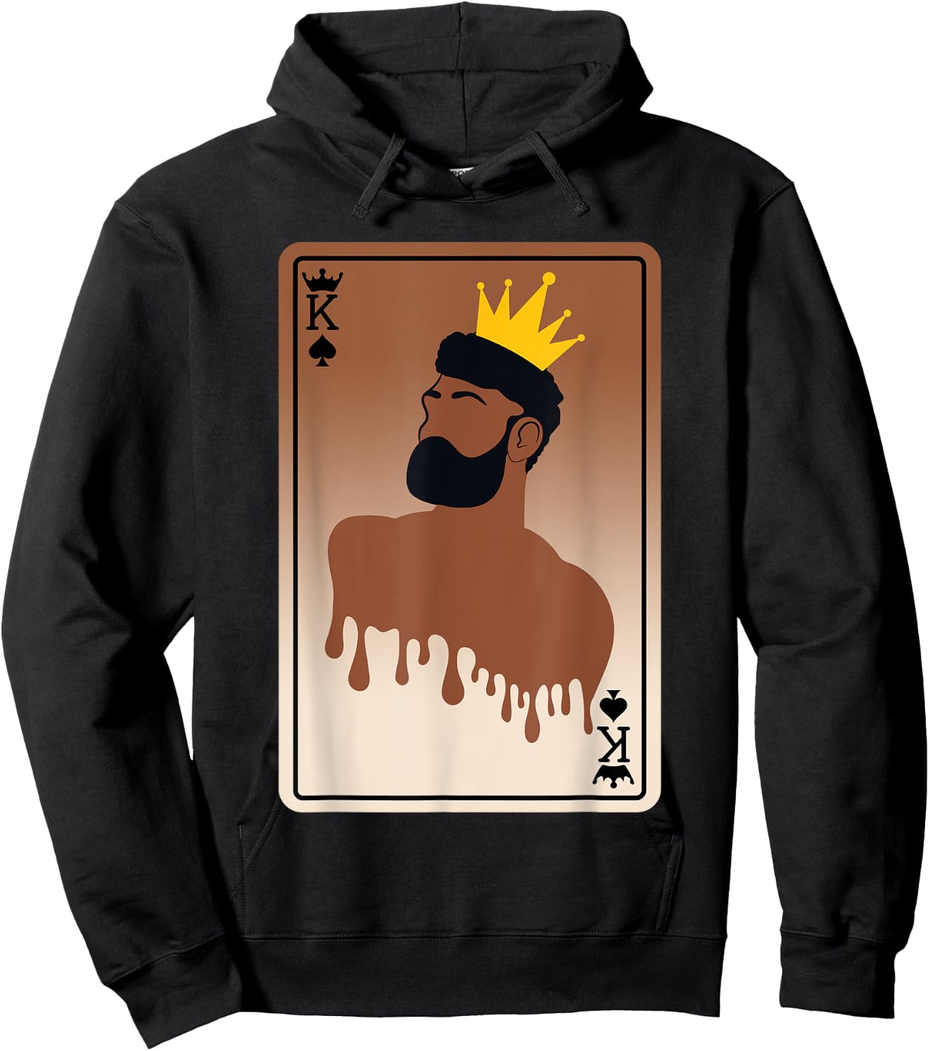 Spades King Card Afro American Black History Month Melanin Hoodie - Hoodie | Black