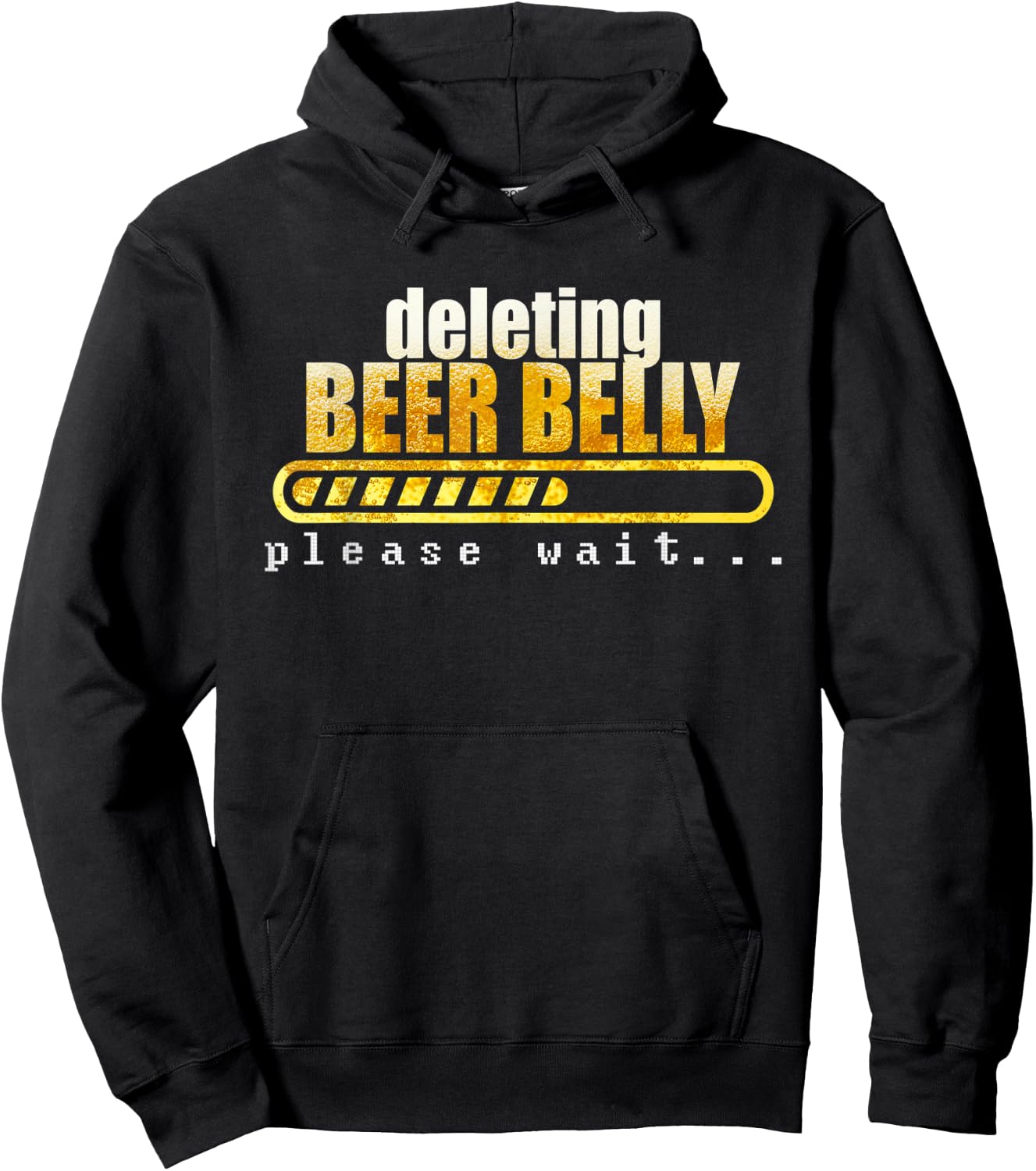 Deleting beer belly, please wait... Hoodie - Hoodie | Black