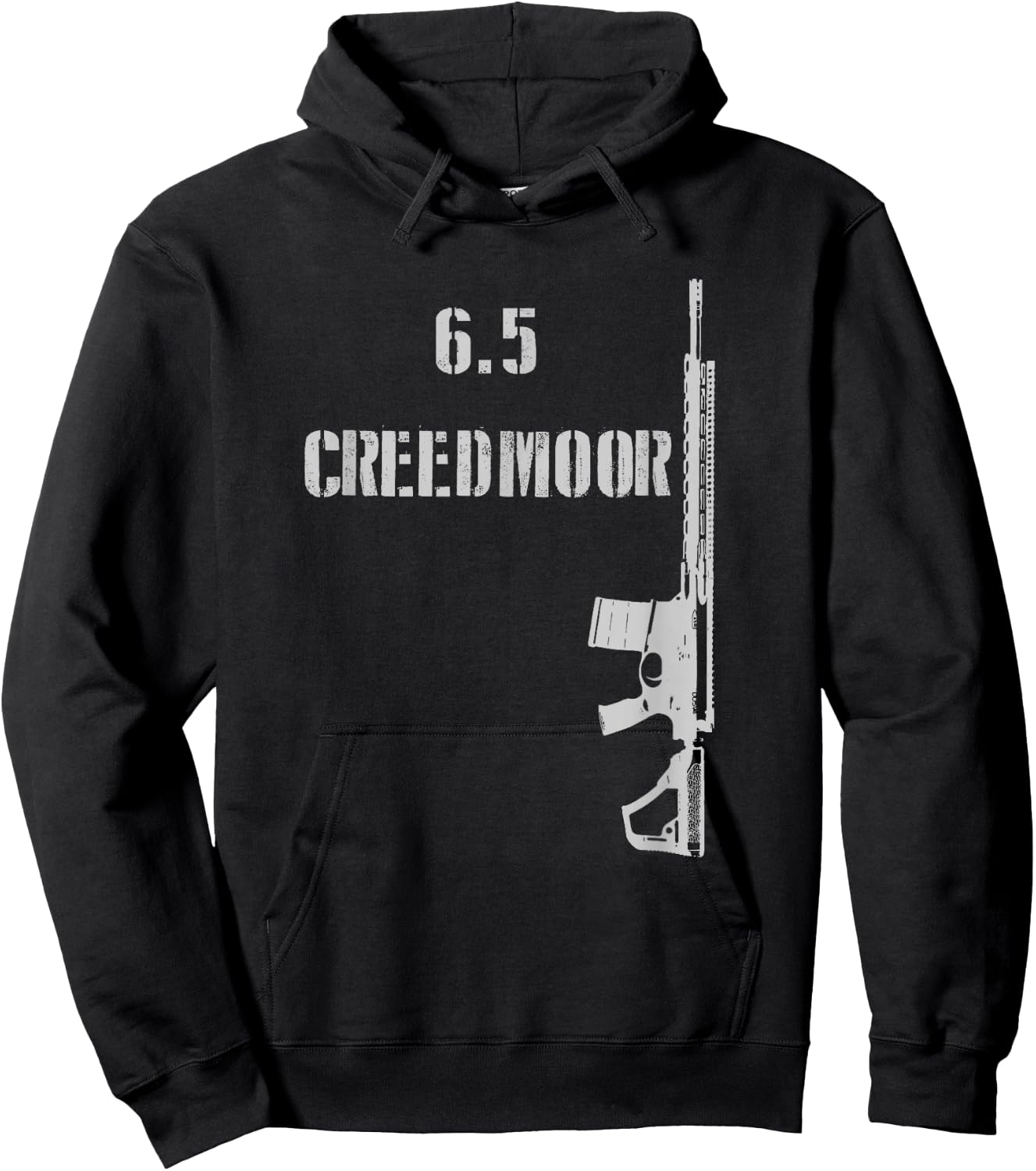 6.5 Creedmoor AR-10 Rifle Long Range 2A Shooting Range Hoodie - Hoodie | Black