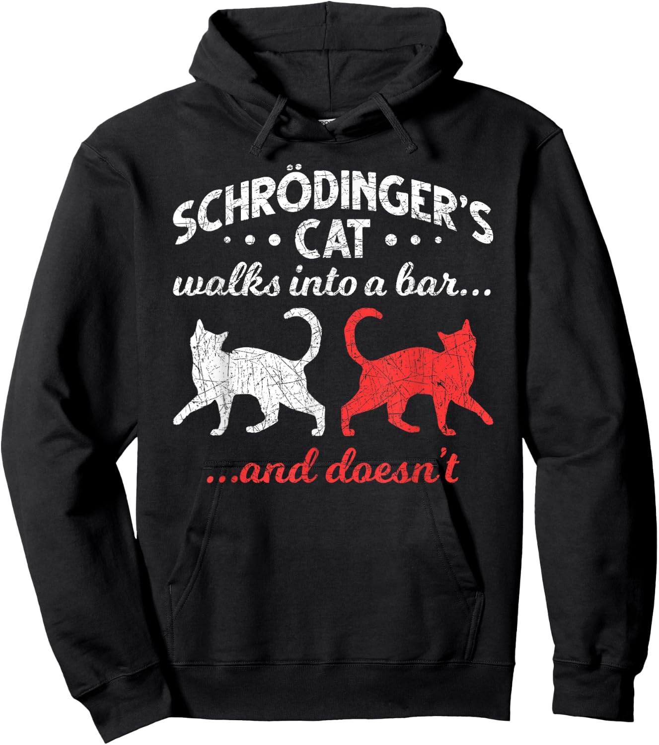 Schrodingers Cat Physics Men Women Girls Kids Hoodie - Hoodie | Black