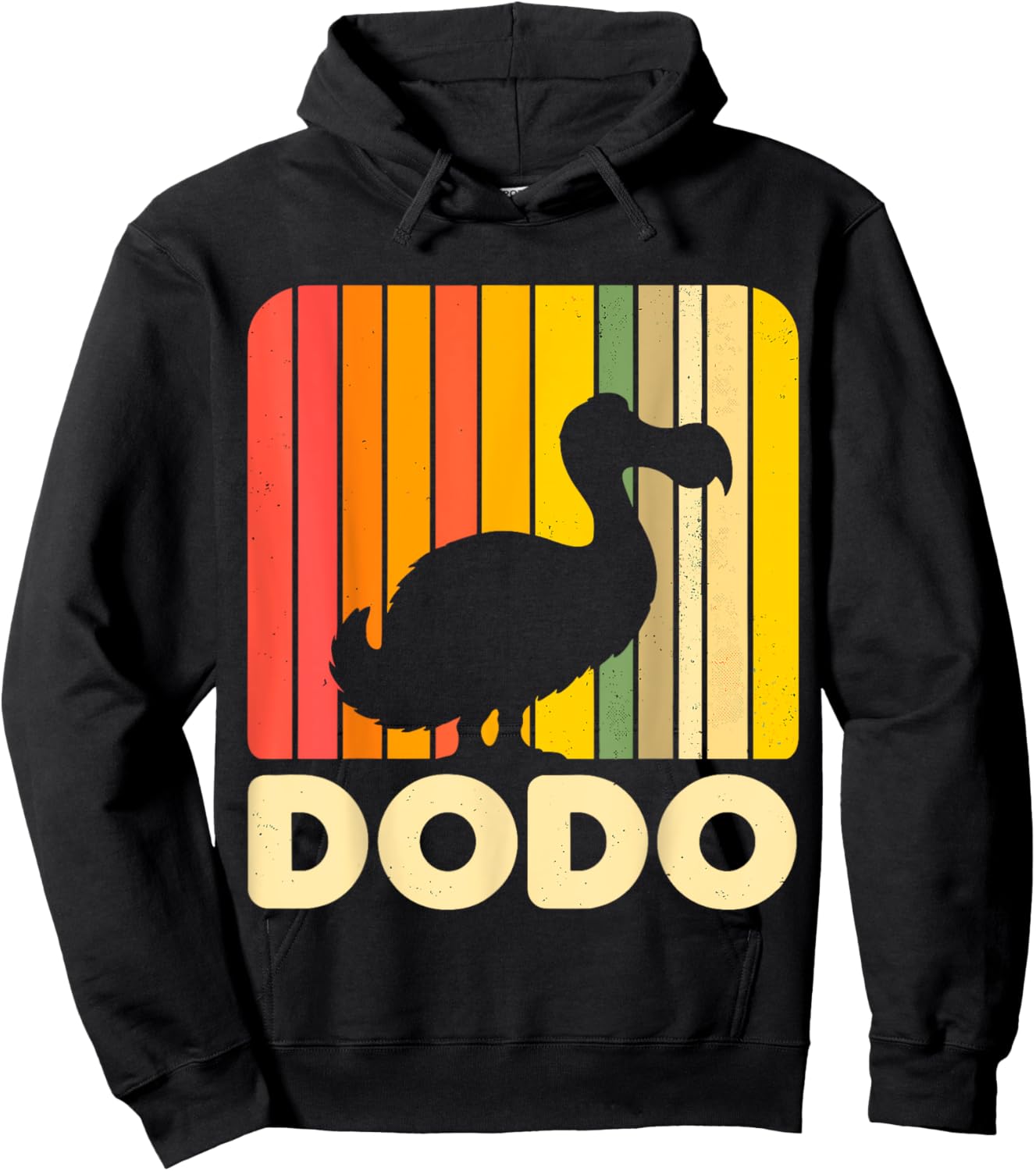 Retro Dodo Bird Animal Hoodie - Hoodie | Black