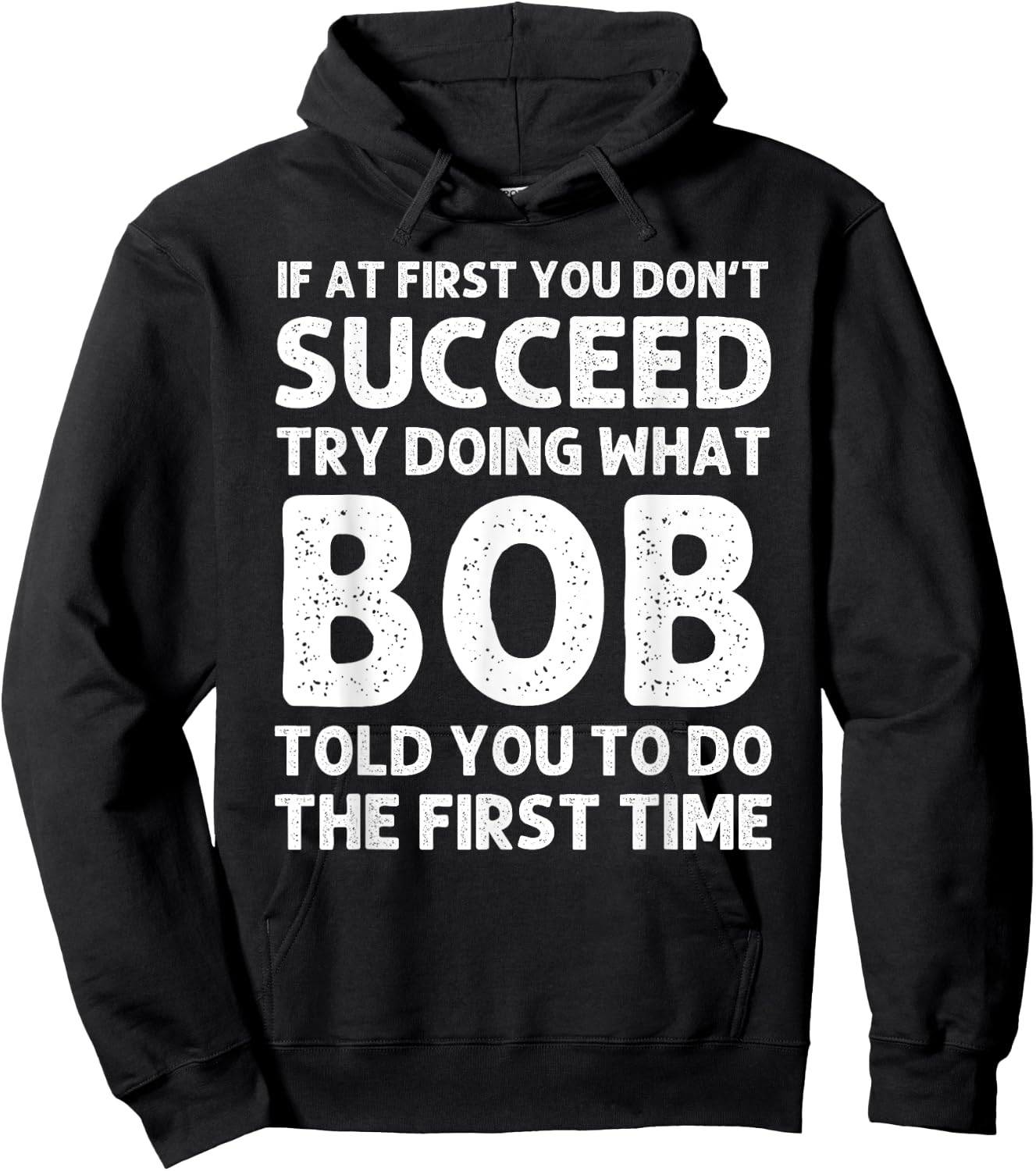 BOB Gift Name Personalized Birthday Funny Christmas Joke Hoodie - Hoodie | Black