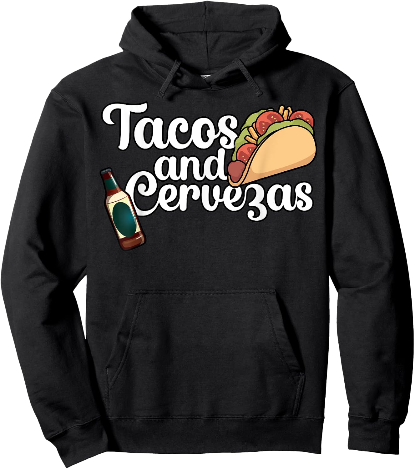 Tacos and Cervezas Hoodie - Hoodie | Black