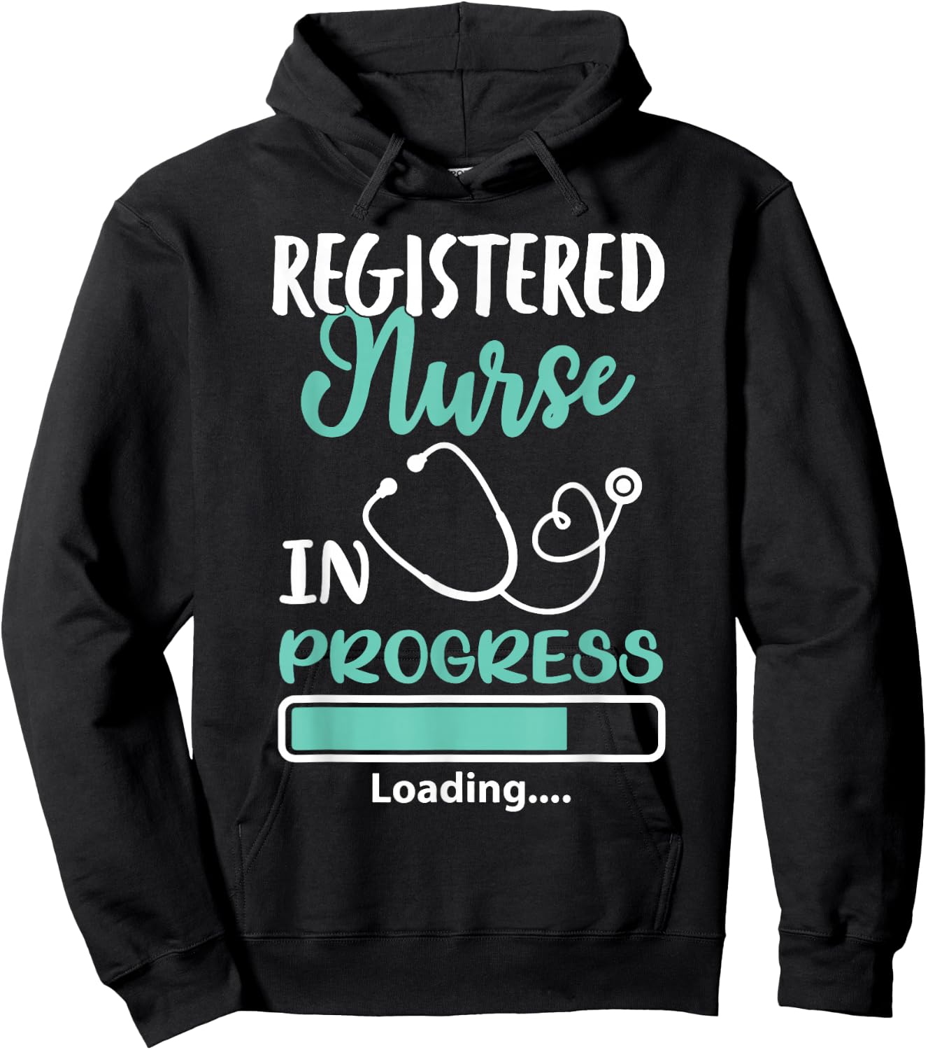 Registered Nurse In Progress Loading Training Student Hoodie - Hoodie | Black