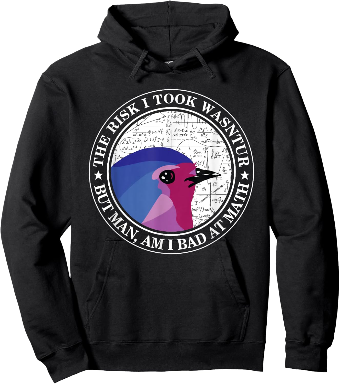 The Risk I Took Was Calculated But Man Am I Bad At Math Hoodie - Hoodie | Black