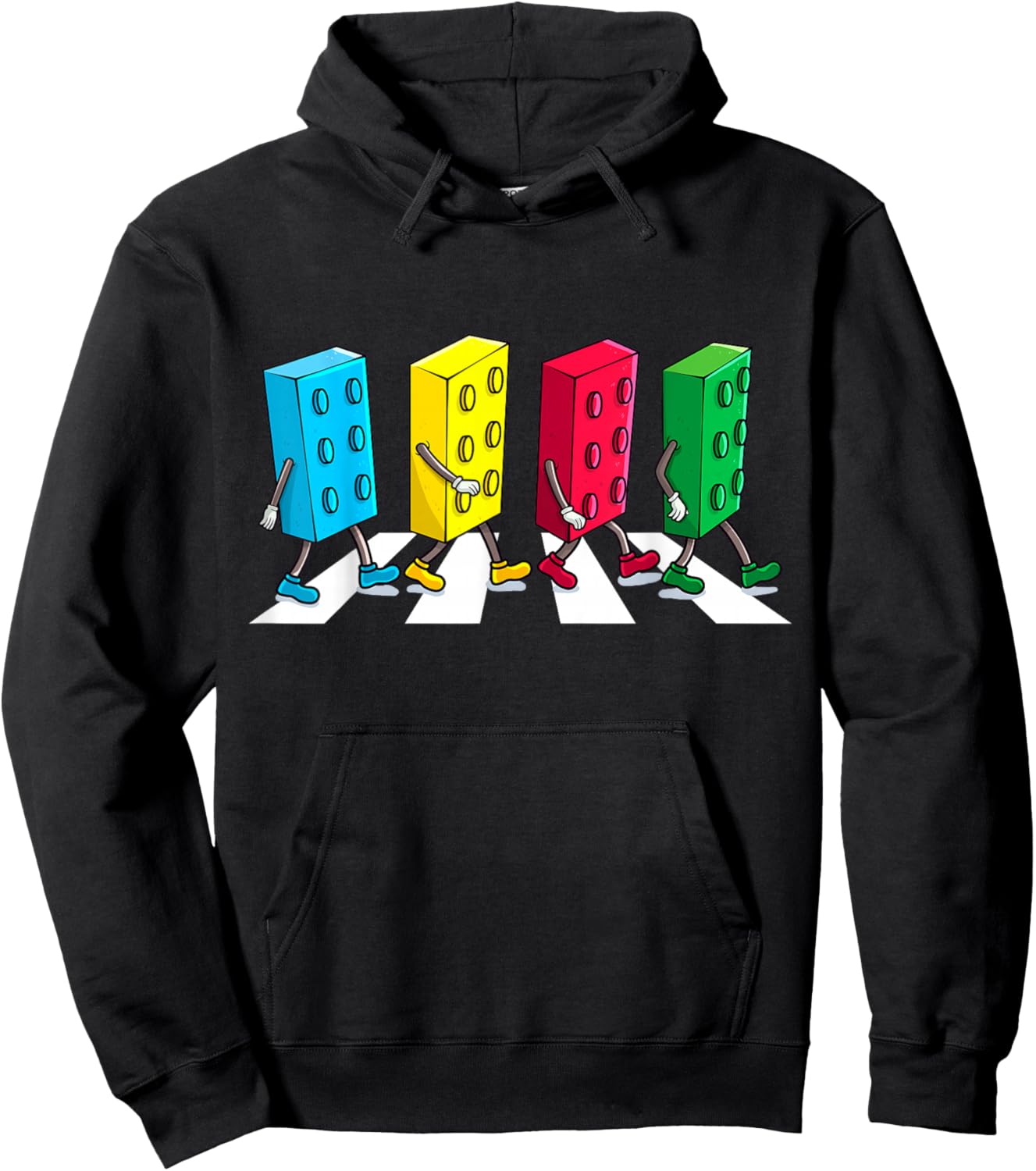 Master Builder Building Bricks Block Party Brick Boys Kids Hoodie - Hoodie | Black