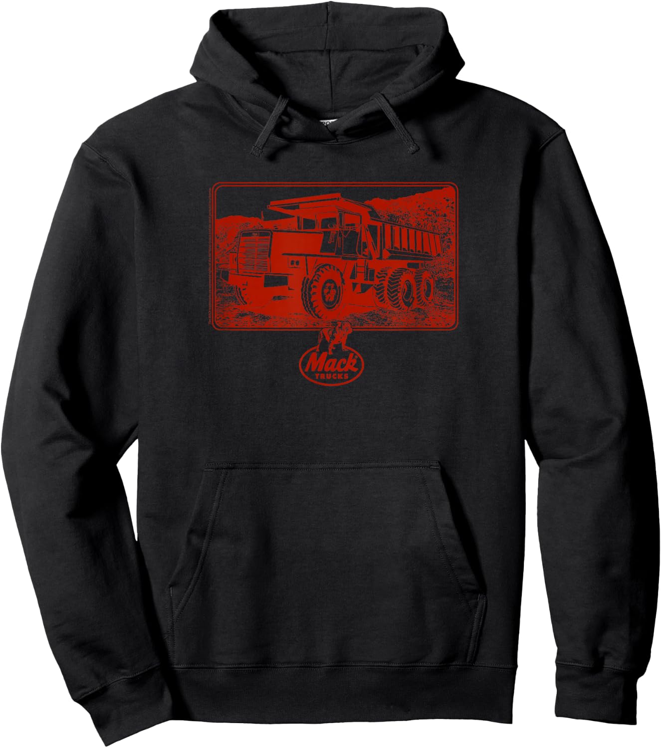 Mack Trucks Model Mining Duty Dumper Hoodie - Hoodie | Black