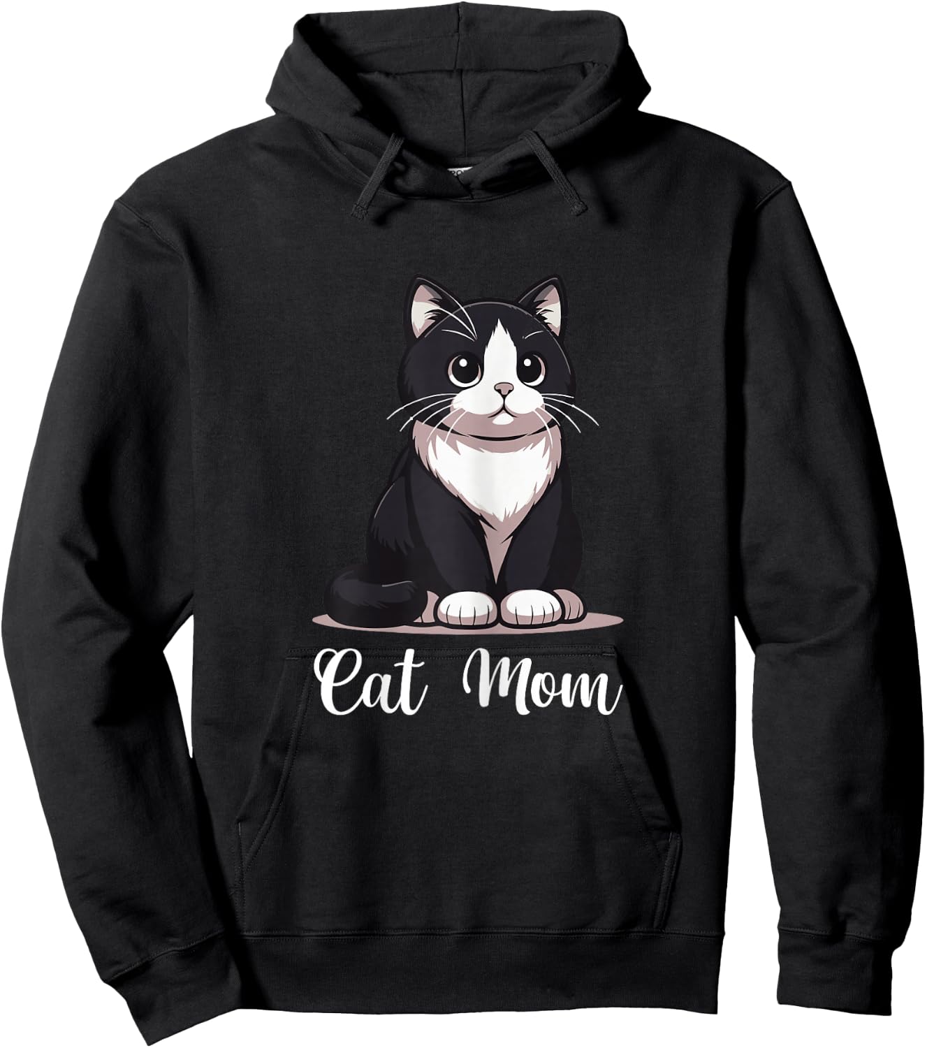 Tuxedo Cat Mom Tuxedo Cat Lover Tuxedo Cat Owner Hoodie - Hoodie | Black