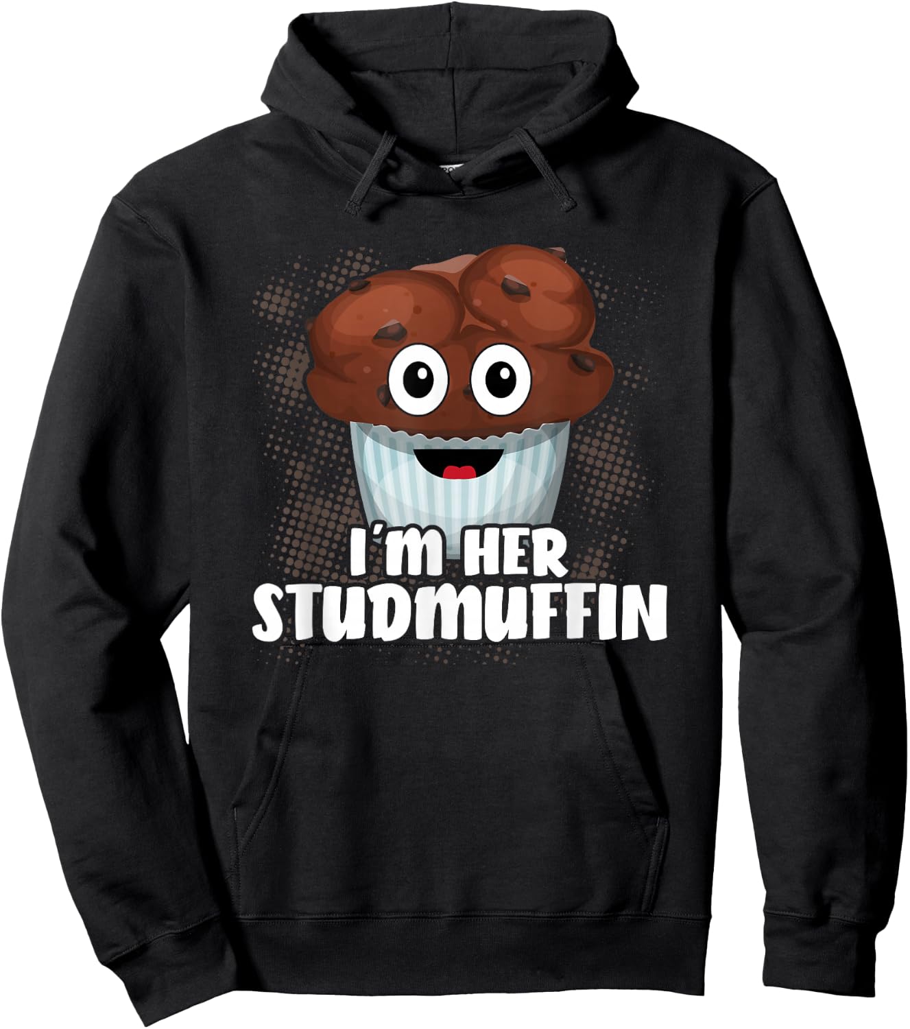I'm Her Stud Muffin Couple Girlfriend Muffin Day Hoodie - Hoodie | Black