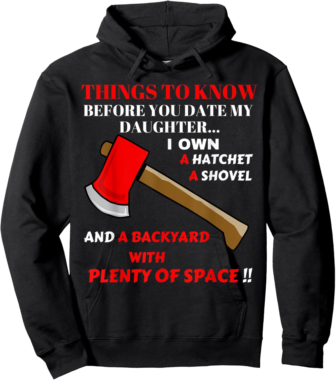 Funny Overprotective Superhero Parents Mum Dad Daughter Hoodie - Hoodie | Black