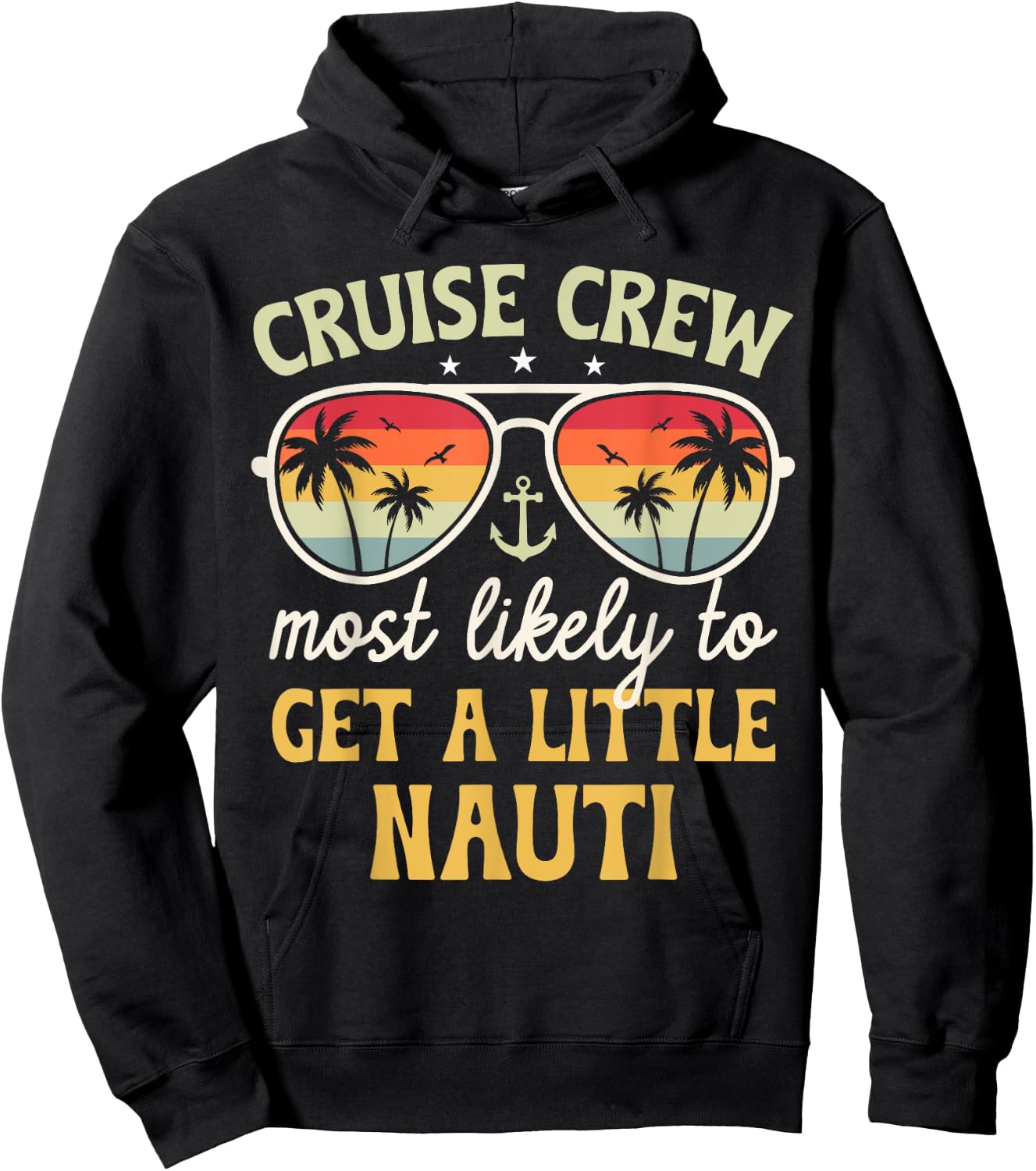 Most Likely To Get Little Nauti Matching Family Cruise 2025 Hoodie - Hoodie | Black