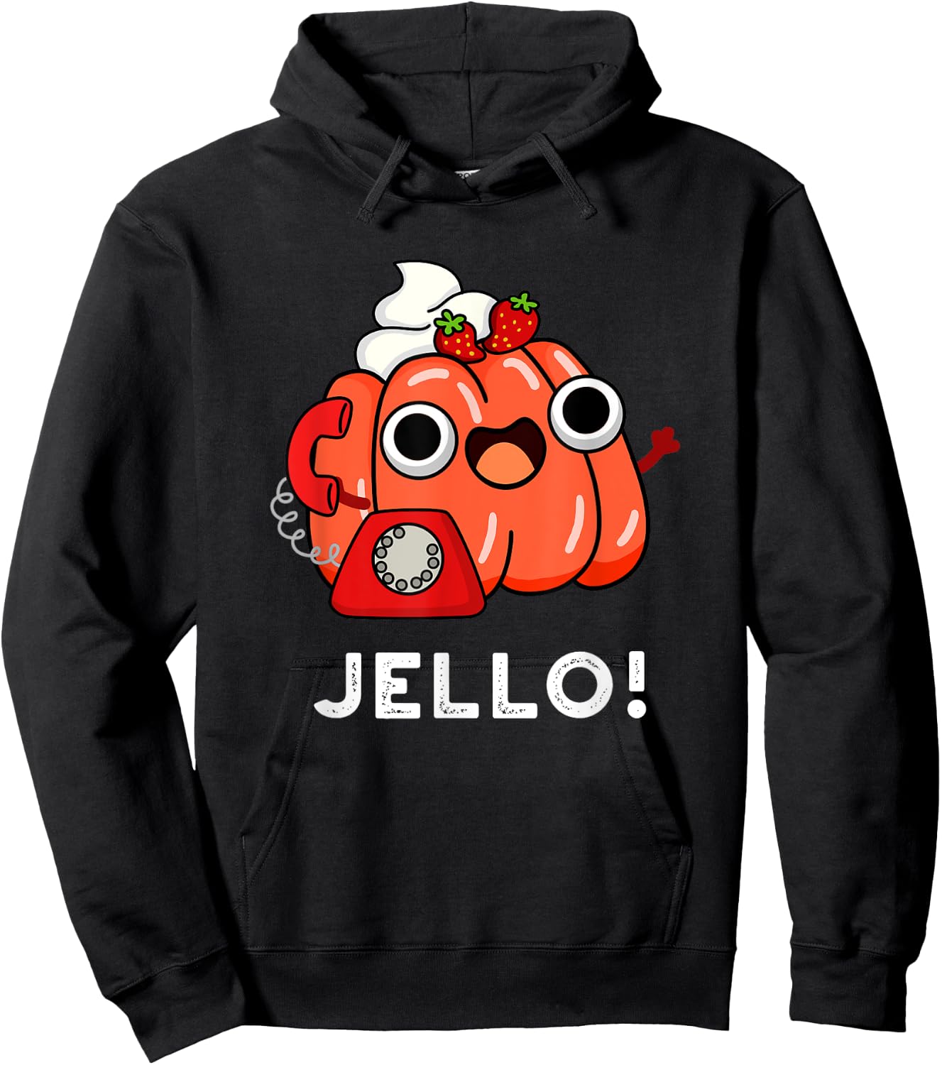 Jello Funny Food Pun Hoodie - Hoodie | Black