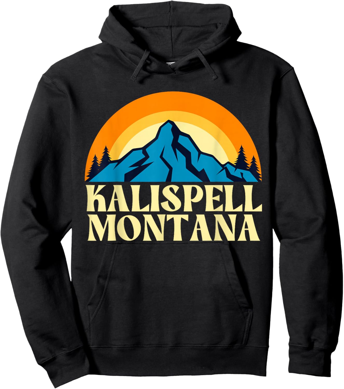 Kalispell Montana Hoodie - Hoodie | Black