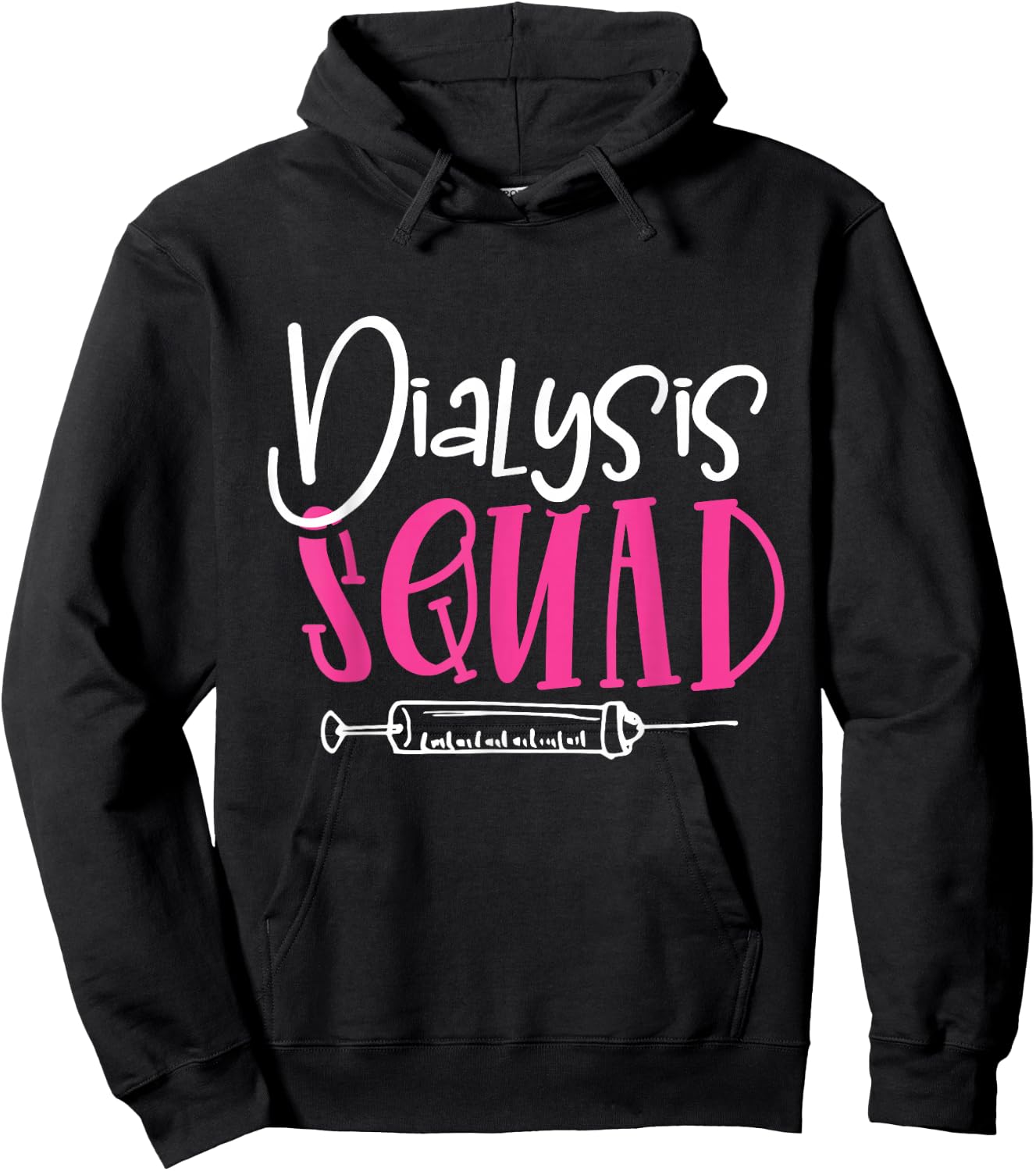 Nephrology Nurse Dialysis Squad Funny Renal Kidney RN Nurse Hoodie - Hoodie | Black