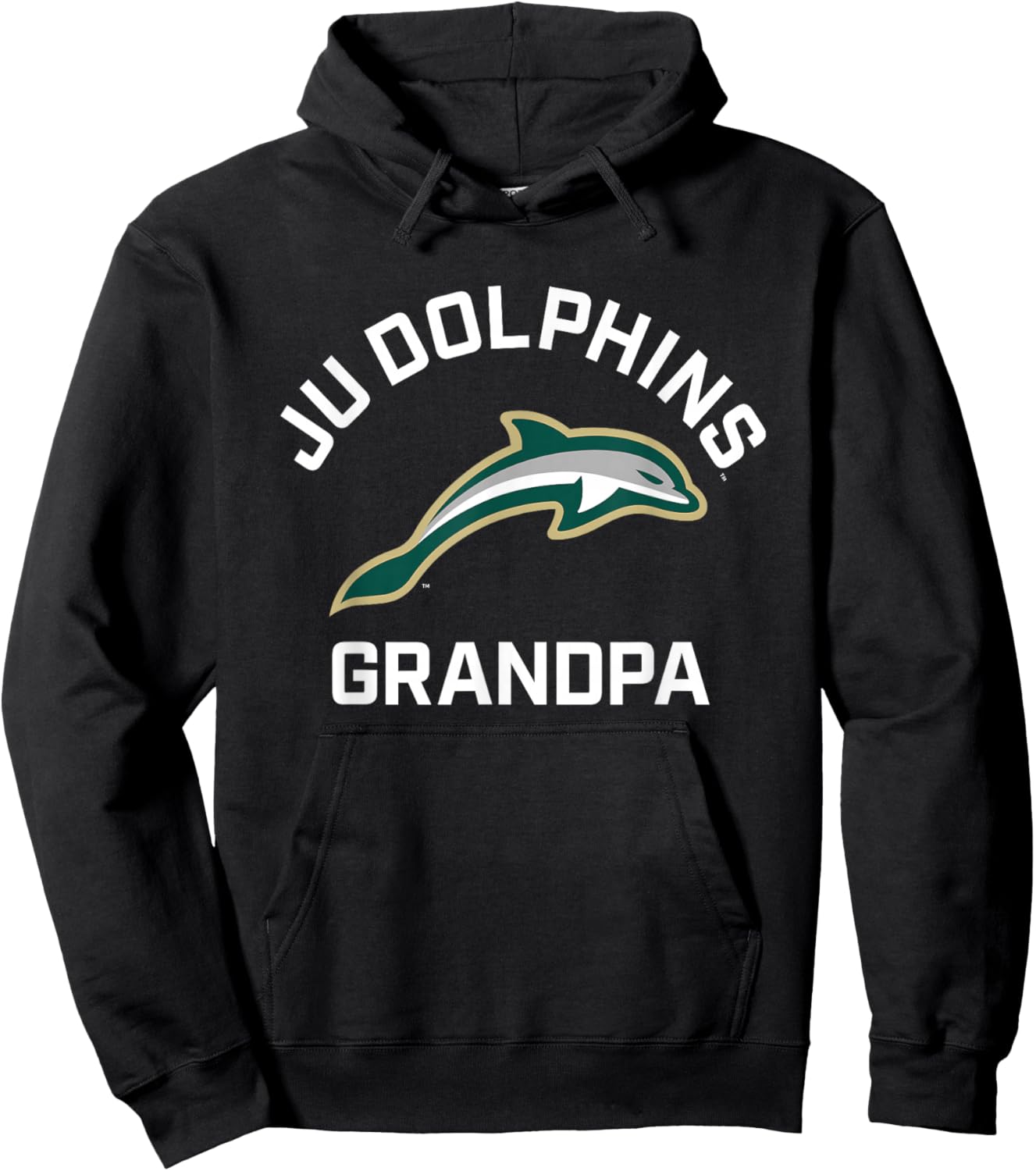 Jacksonville University Dolphins Arched Grandpa Hoodie - Hoodie | Black