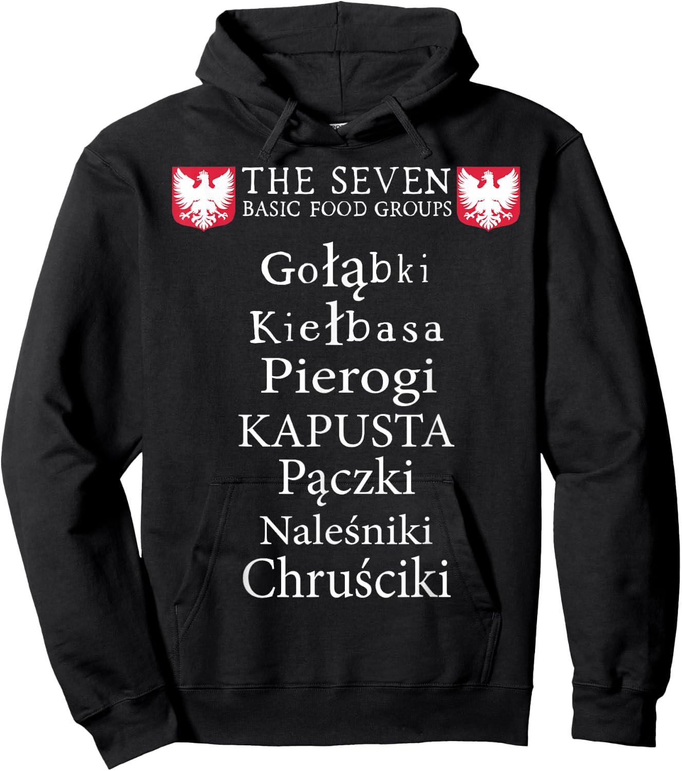 Polish Poland Polska Pierogi Hoodie - Hoodie | Black