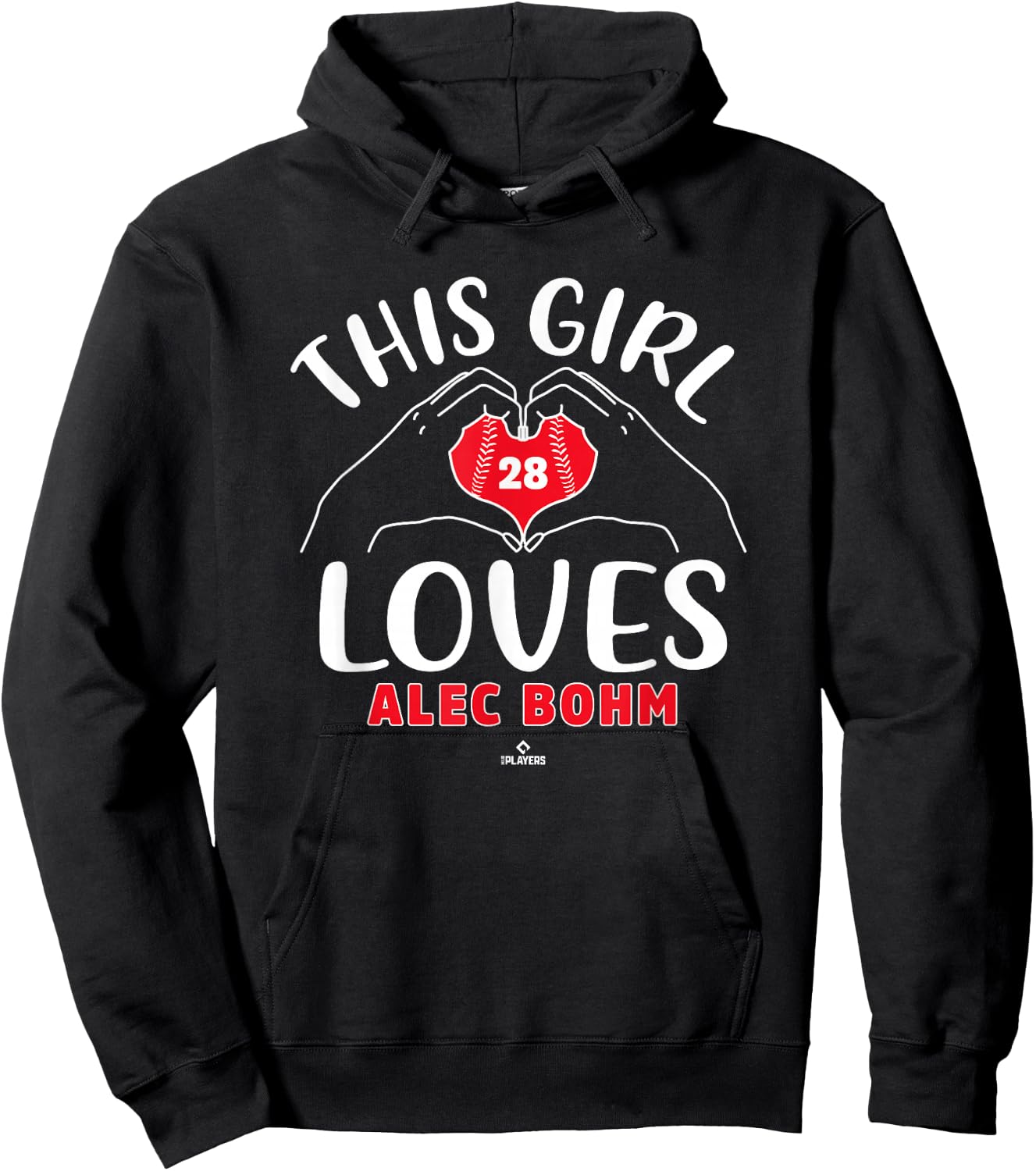 This Girl Loves Alec Bohm Philadelphia MLBPA Hoodie - Hoodie | Black