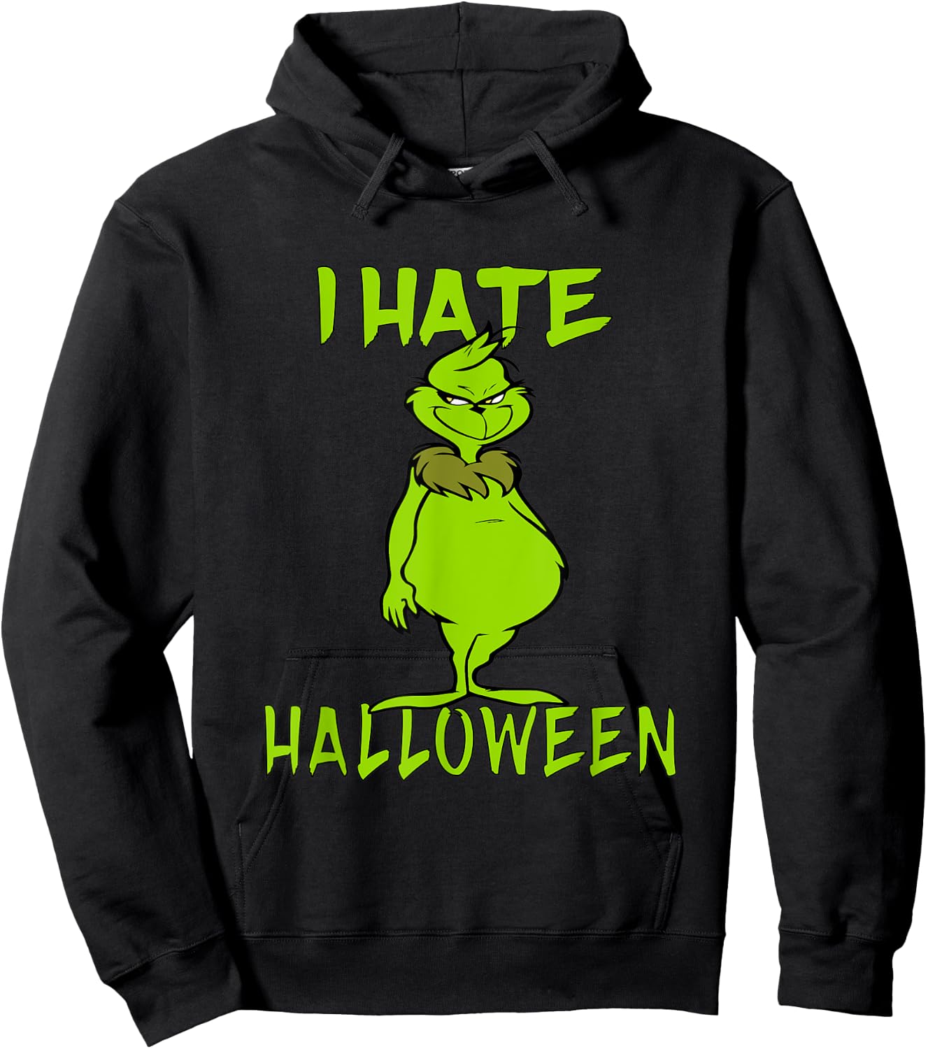Anti Halloween I Hate Halloween, Sarcastic Saying Meme Hoodie - Hoodie | Black
