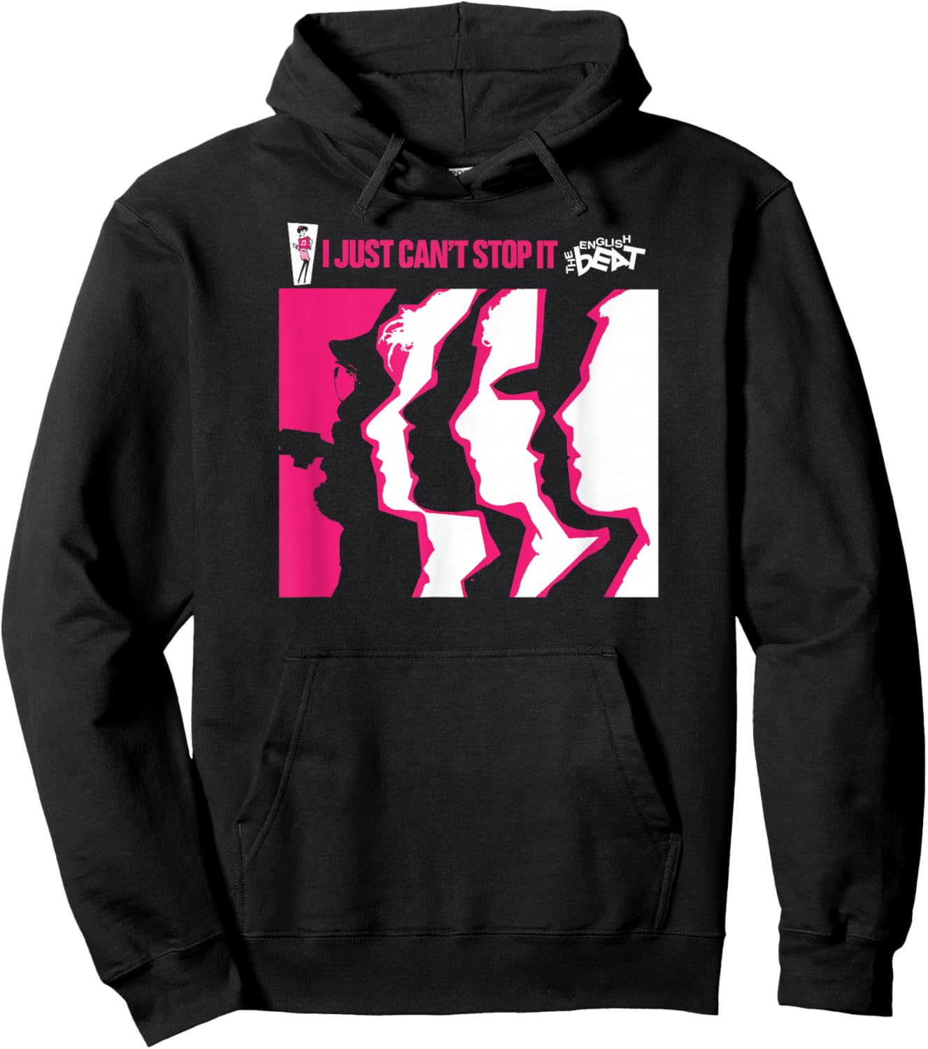 The English Beat I Just Cant Stop It Faces Hoodie - Hoodie | Black