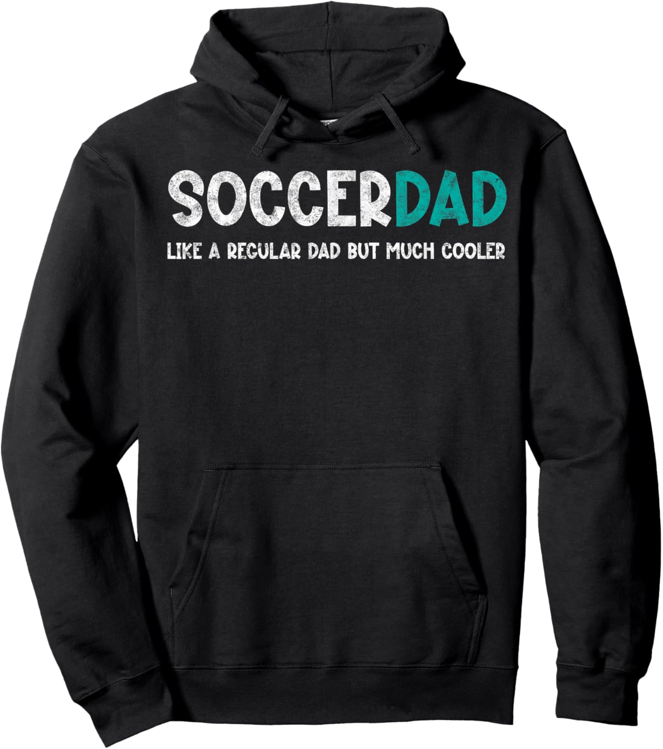 Soccer Dad Like a Regular But Cooler Vintage Father's Day Hoodie - Hoodie | Black
