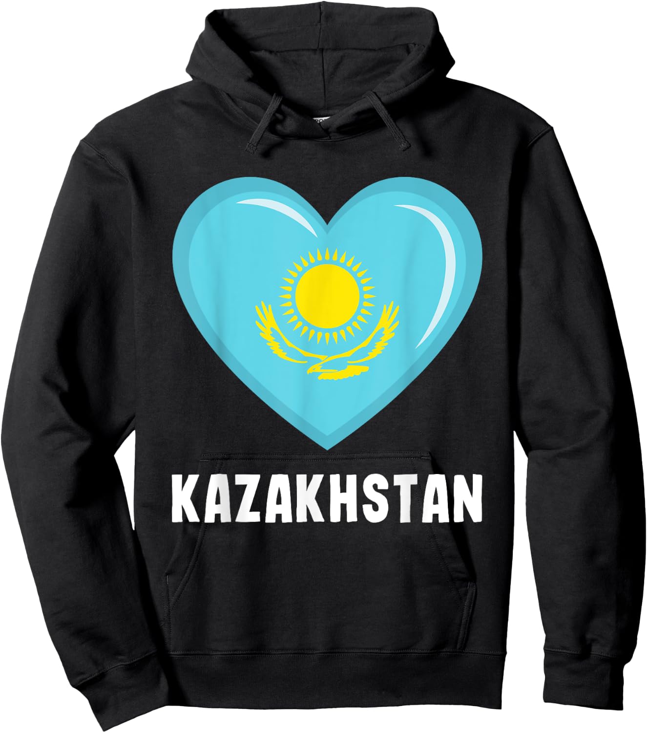 Kazakhstan flag jersey, Kazakhstani Hoodie - Hoodie | Black