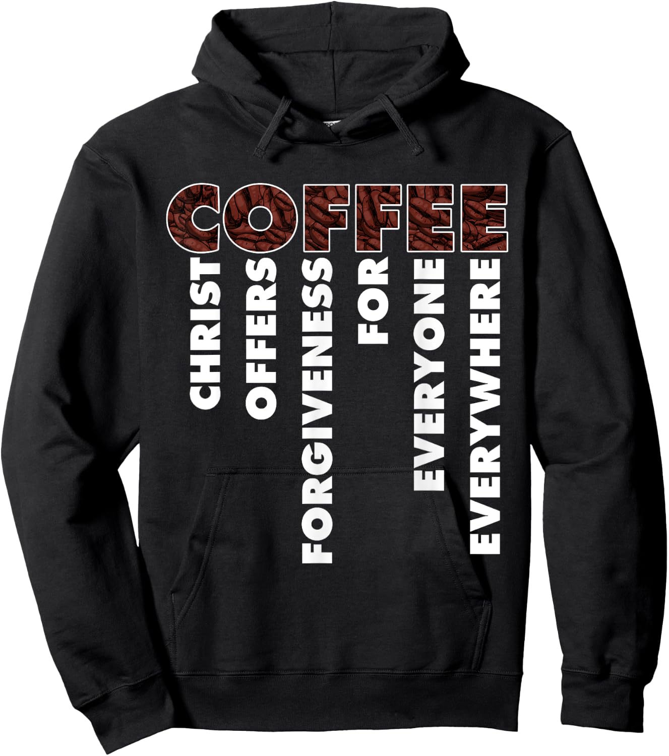 Funny Christ Coffee Gift Christian Men Women Jesus Bible Hoodie - Hoodie | Black
