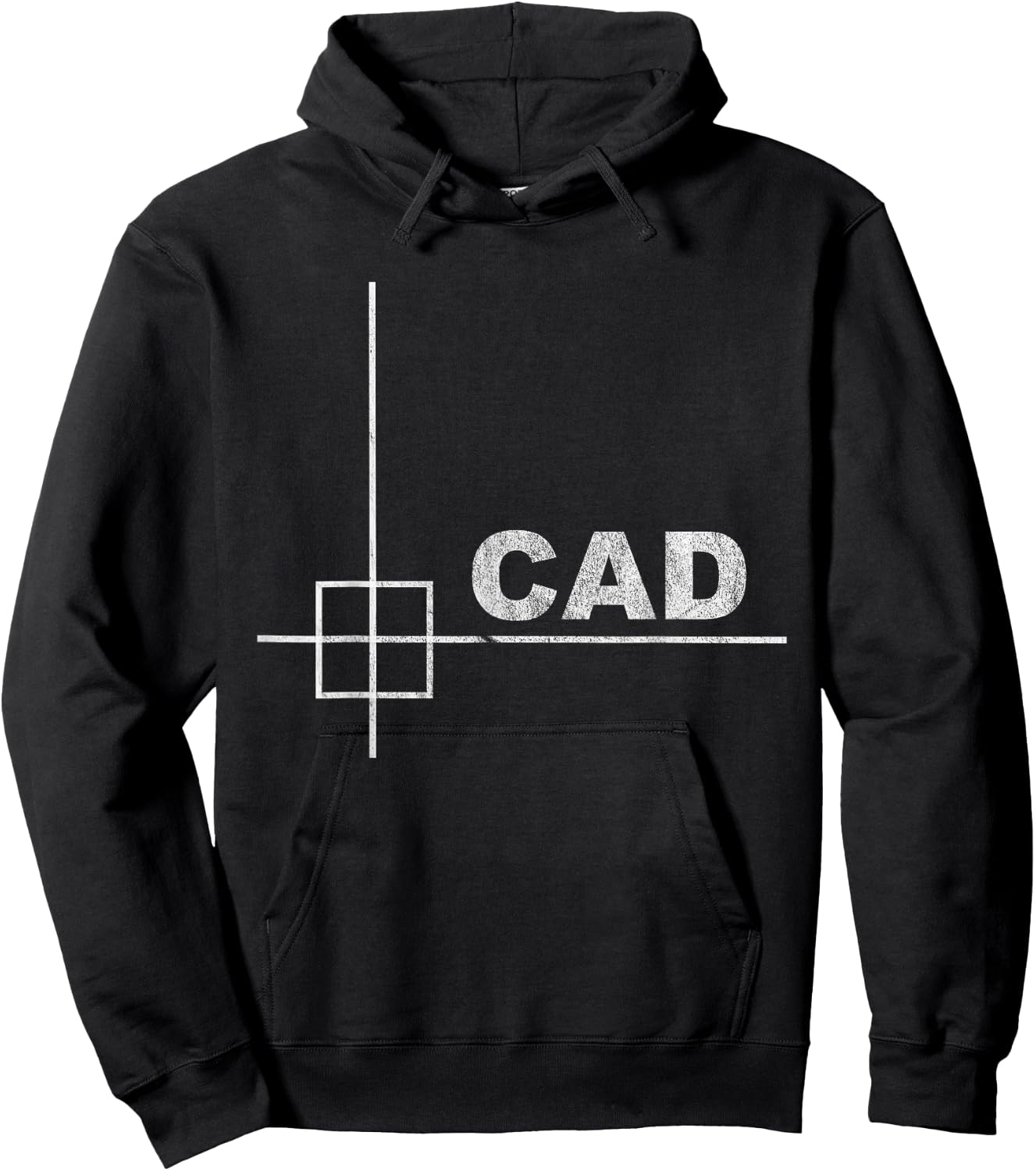 CAD Design - Minimalist Technical Look Hoodie - Hoodie | Black