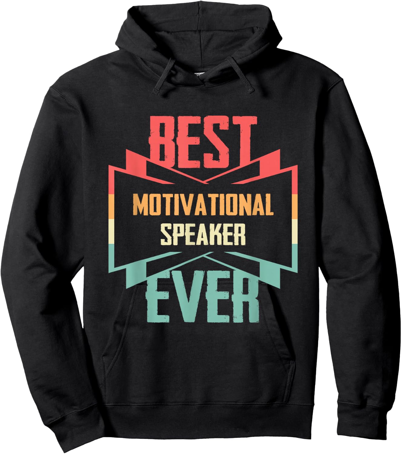 Vintage Best Motivational Speaker Ever Hoodie - Hoodie | Black