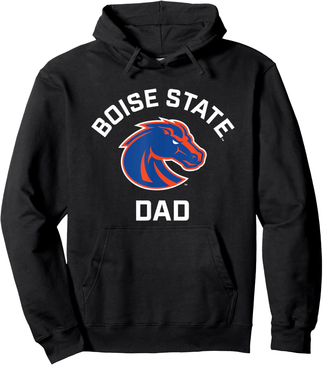 Boise State University BSU Broncos Arched Dad Hoodie - Hoodie | Black