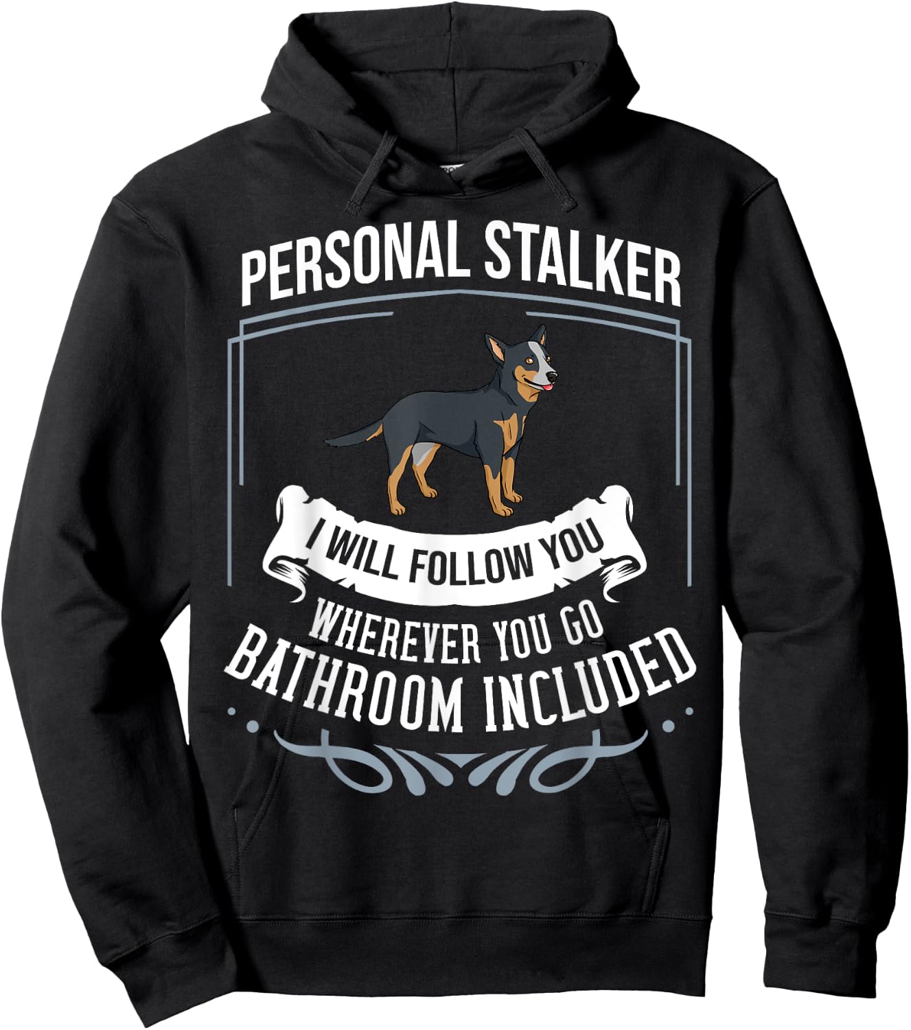 Australian Cattle Dog Heeler Puppies Owner Lover Hoodie - Hoodie | Black